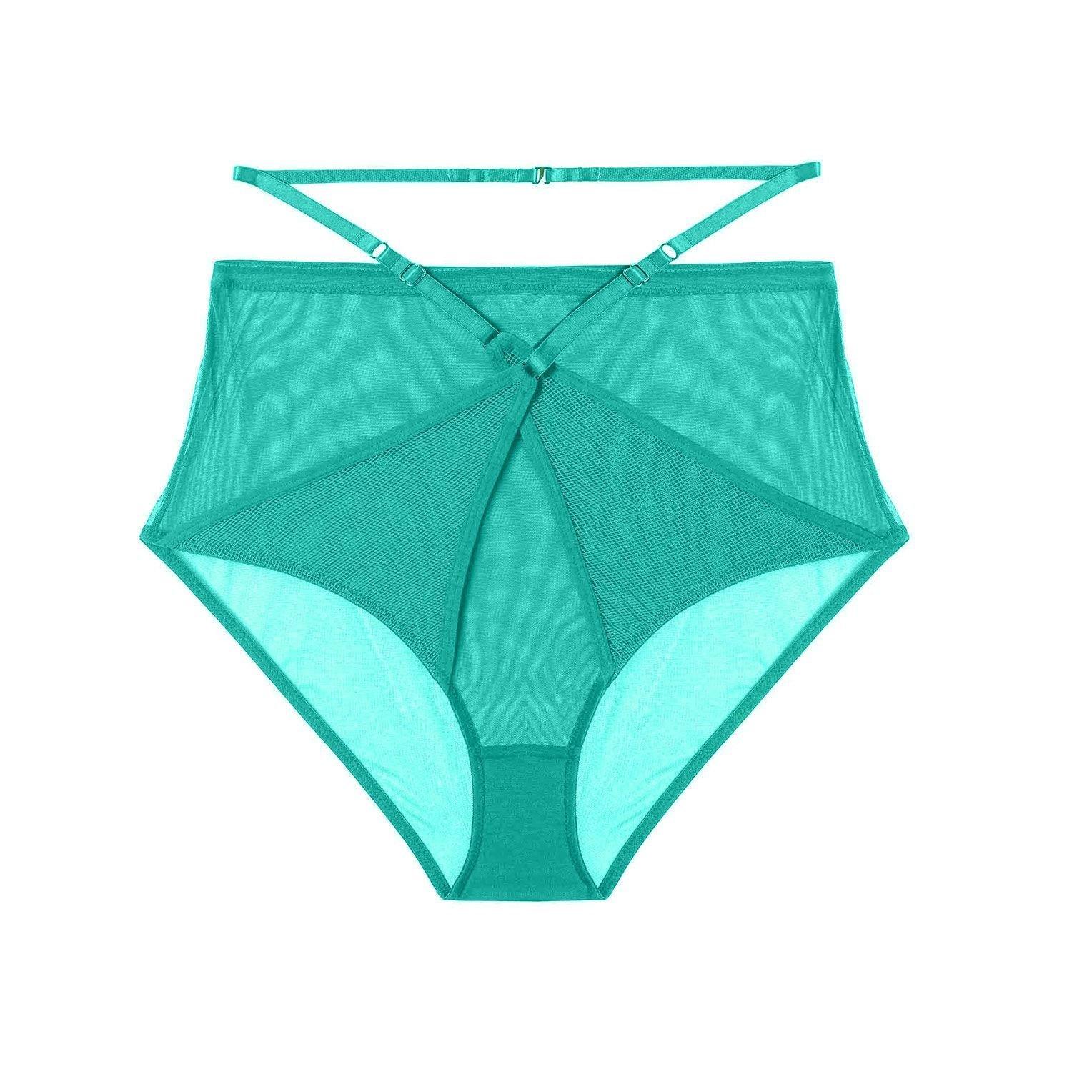 Green - Playful Promises - Eddie Green Crossover High Waist Brief - 3