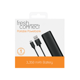 Fresh Connect GAME 3350mAh Powerbank Black