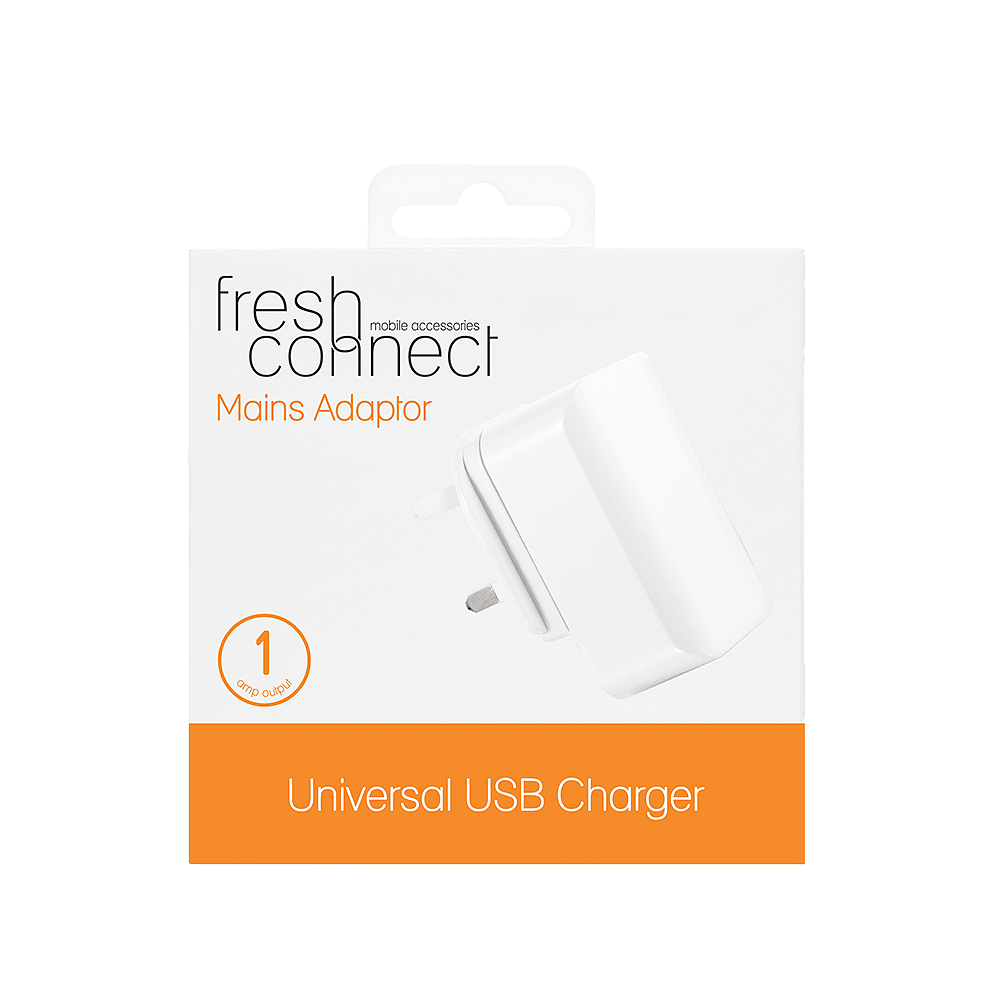 Electronics - Fresh Connect - Universal Plug 1 Amp White