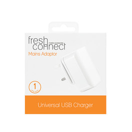 Fresh Connect GAME Universal Plug 1 Amp White