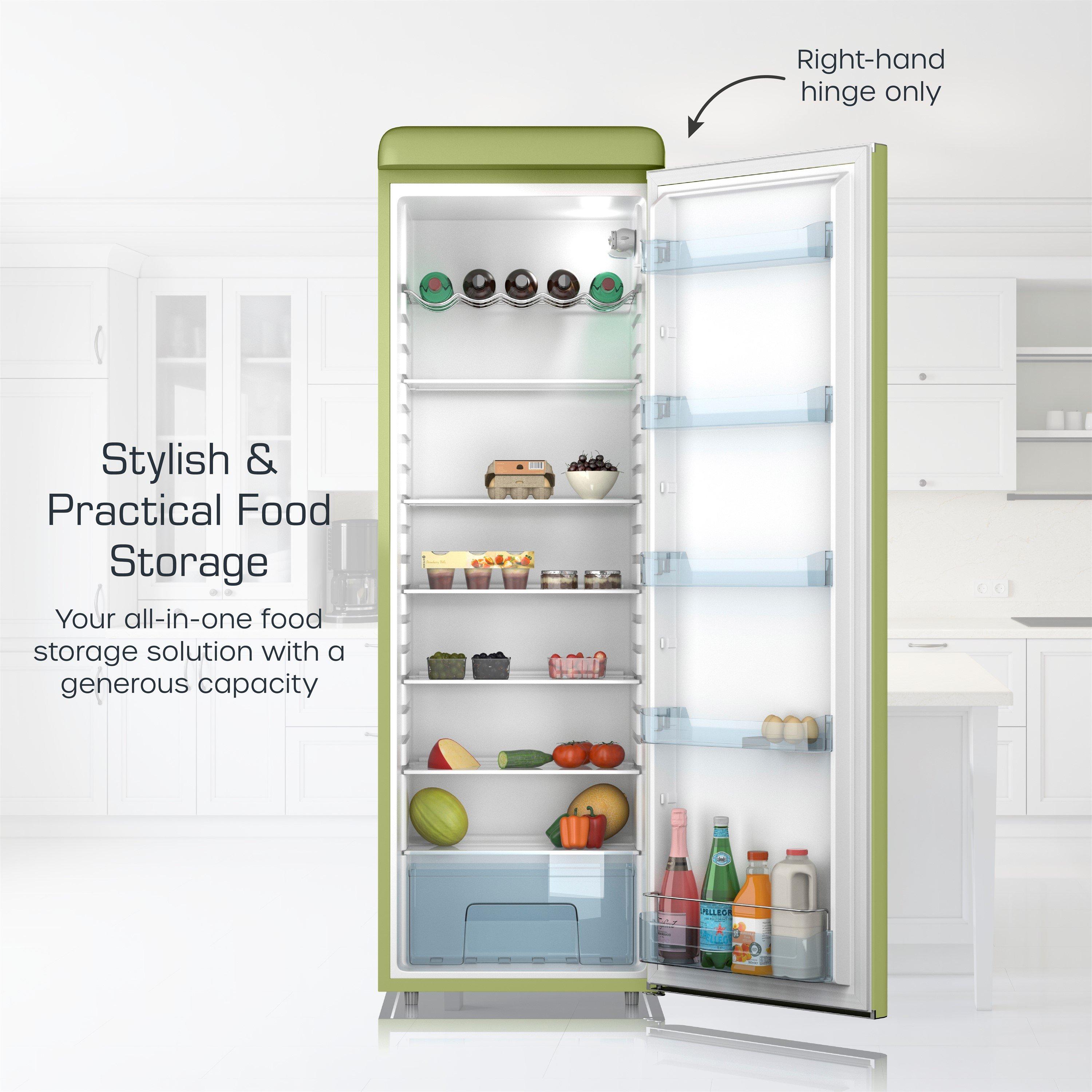 Green - Swan - Retro Tall Fridge - 3