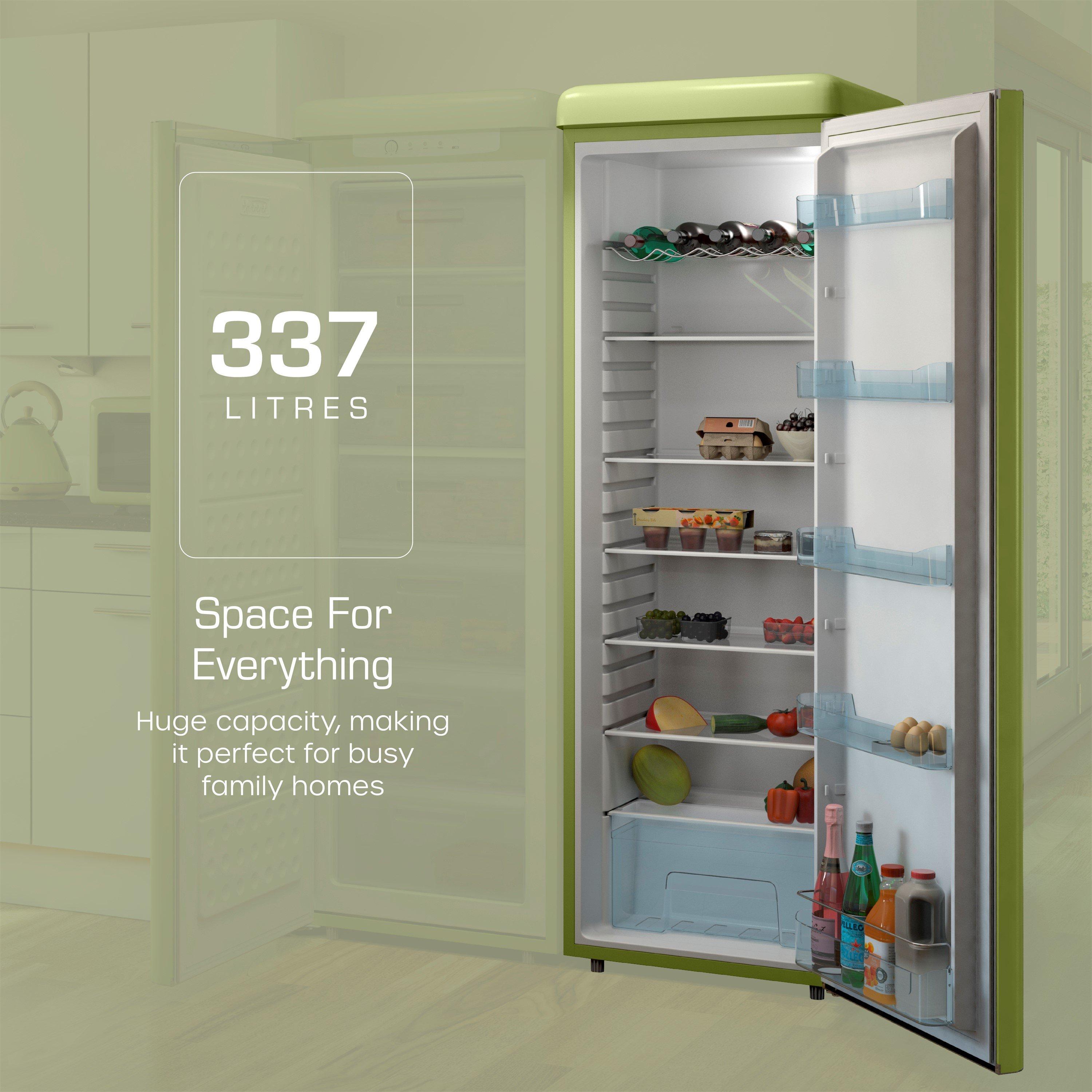 Green - Swan - Retro Tall Fridge - 4