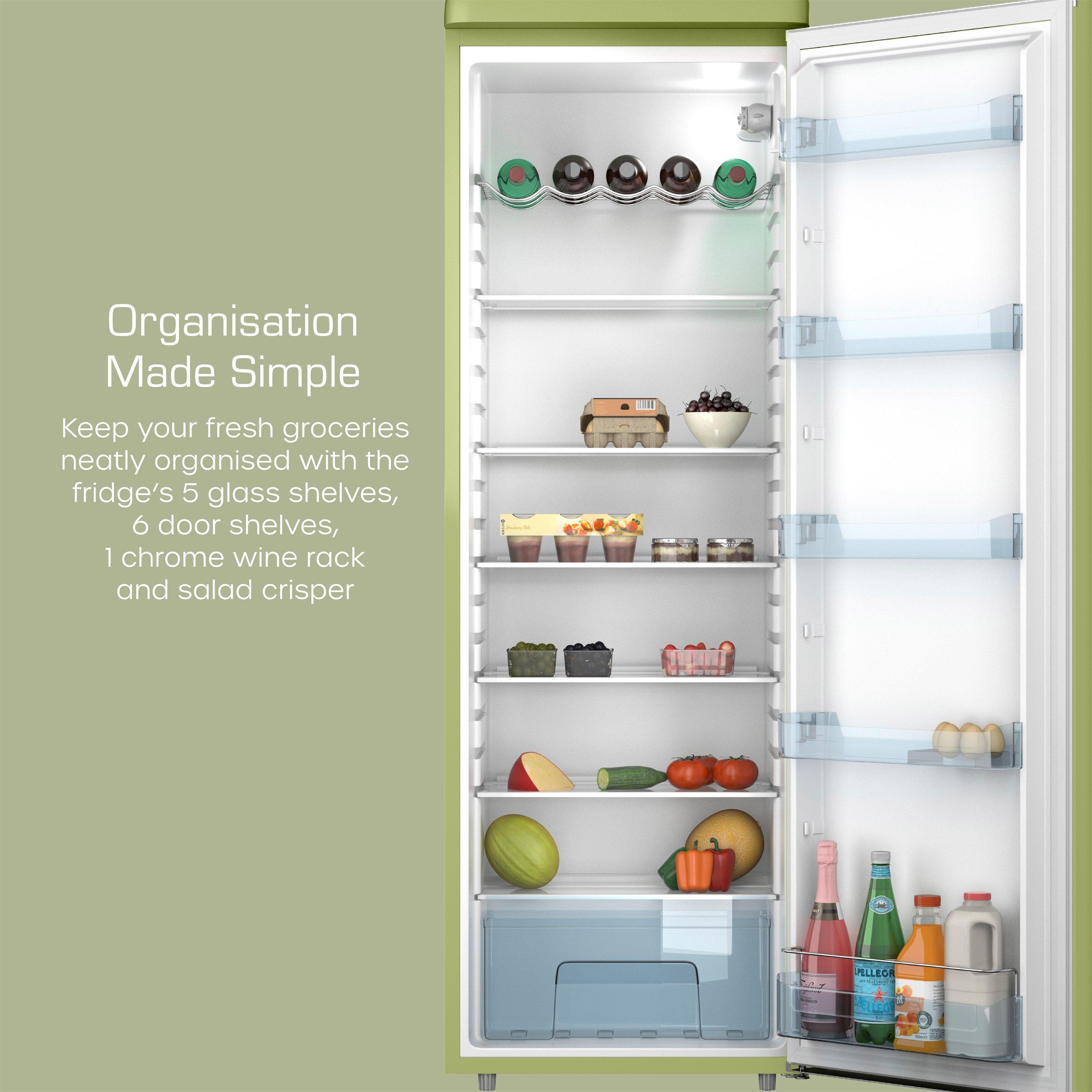Green - Swan - Retro Tall Fridge - 5