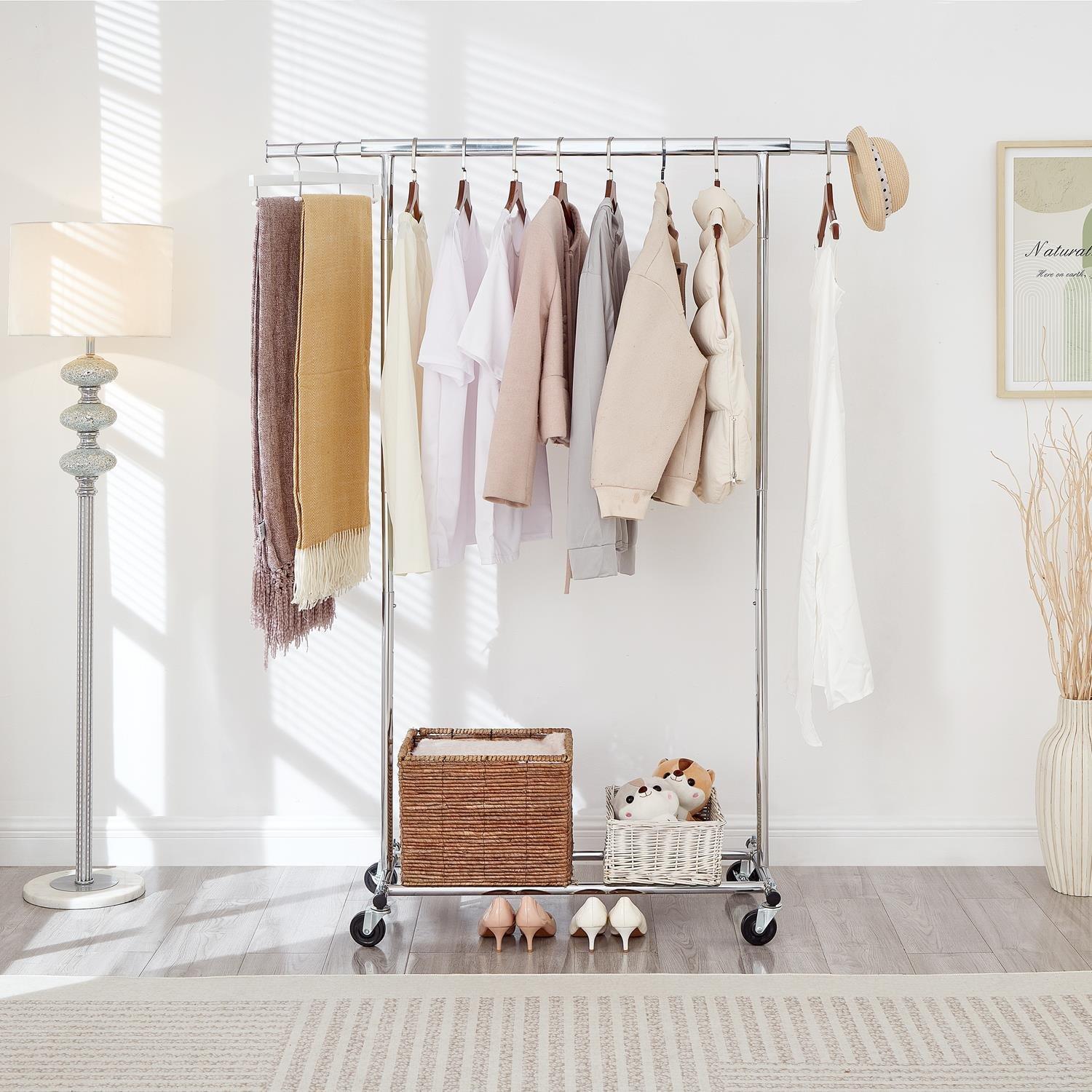 Chrome - House of Home - Chrome  Heavy Duty Clothes rail - 3