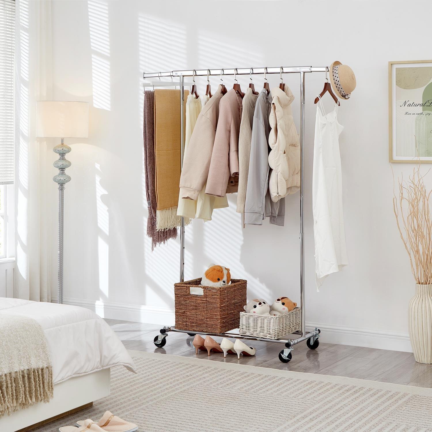 House of Home | Chrome Heavy Duty Clothes rail | Clothing Rails | FRASERS