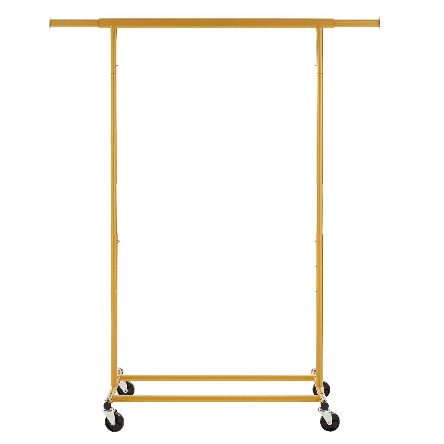 Gold - House of Home - Gold  Heavy Duty Clothes rail - 2