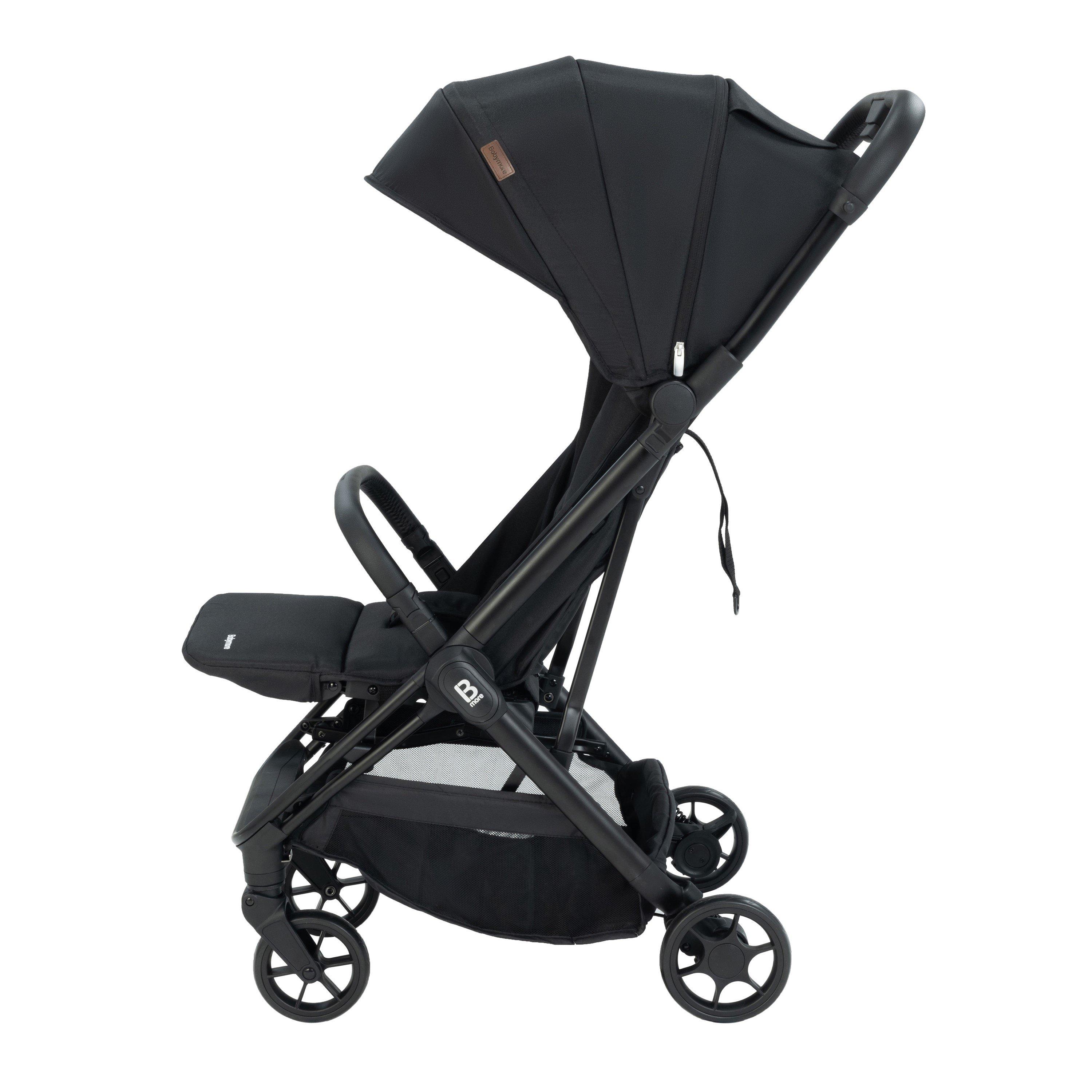 Black - Babymore - Yara Compact Stroller - Black - 4