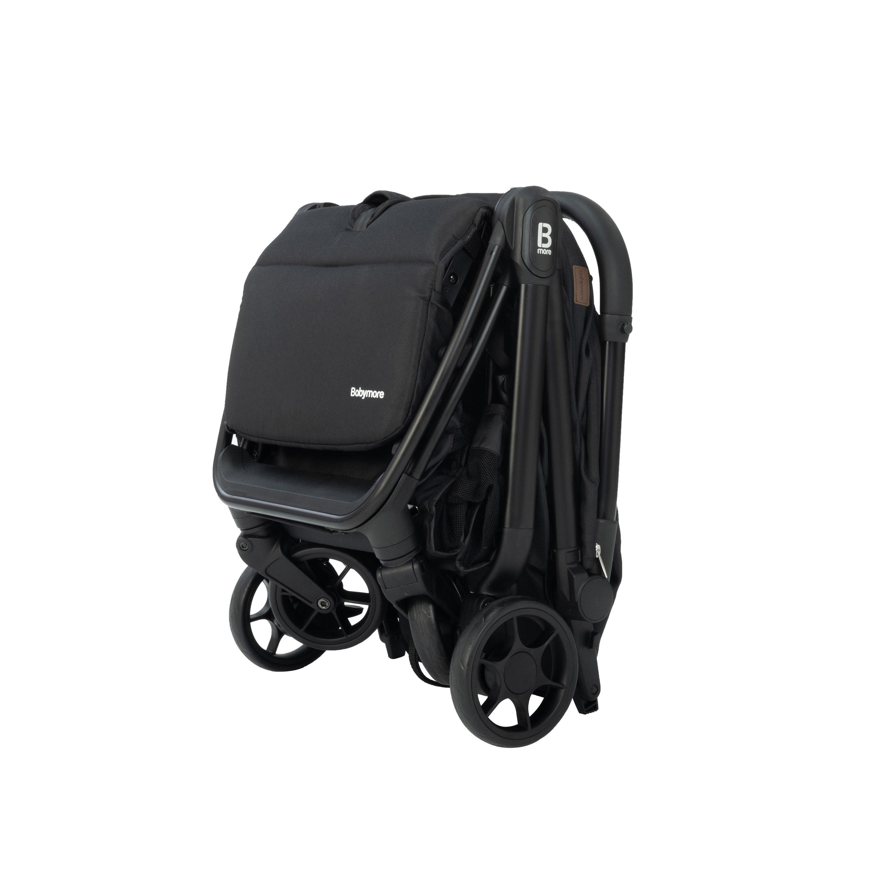 Black - Babymore - Yara Compact Stroller - Black - 6
