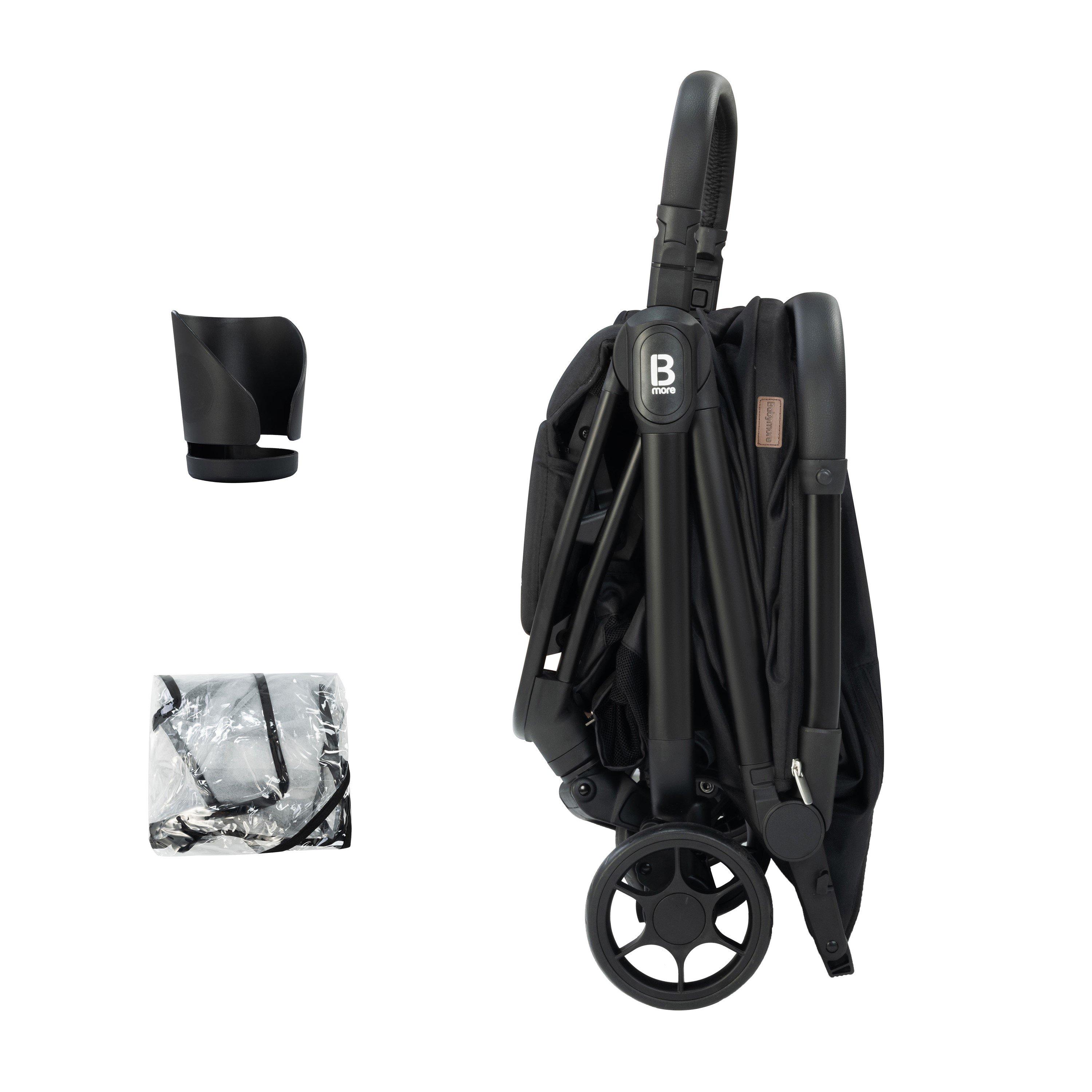 Black - Babymore - Yara Compact Stroller - Black - 7