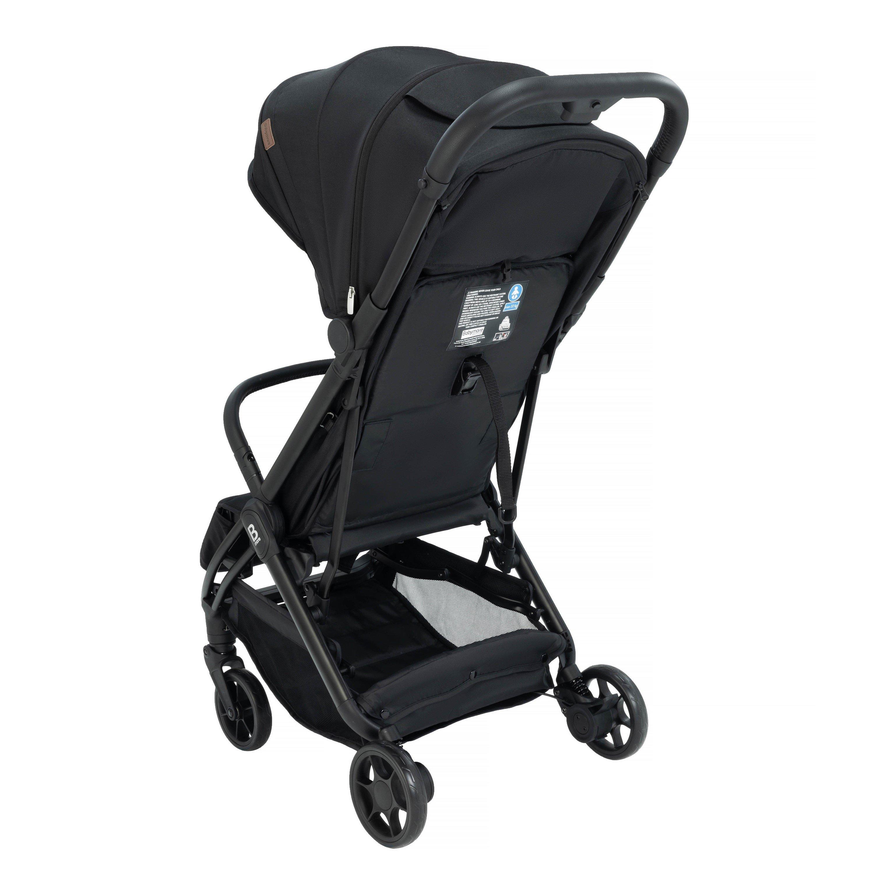 Black - Babymore - Yara Compact Stroller - Black - 8