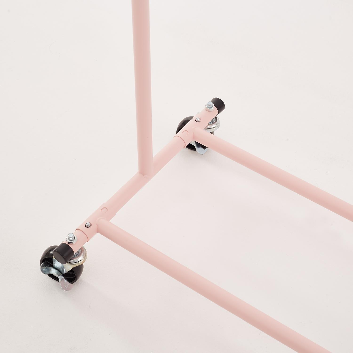 Pink - House of Home - Pink  Heavy Duty Clothes rail - 4