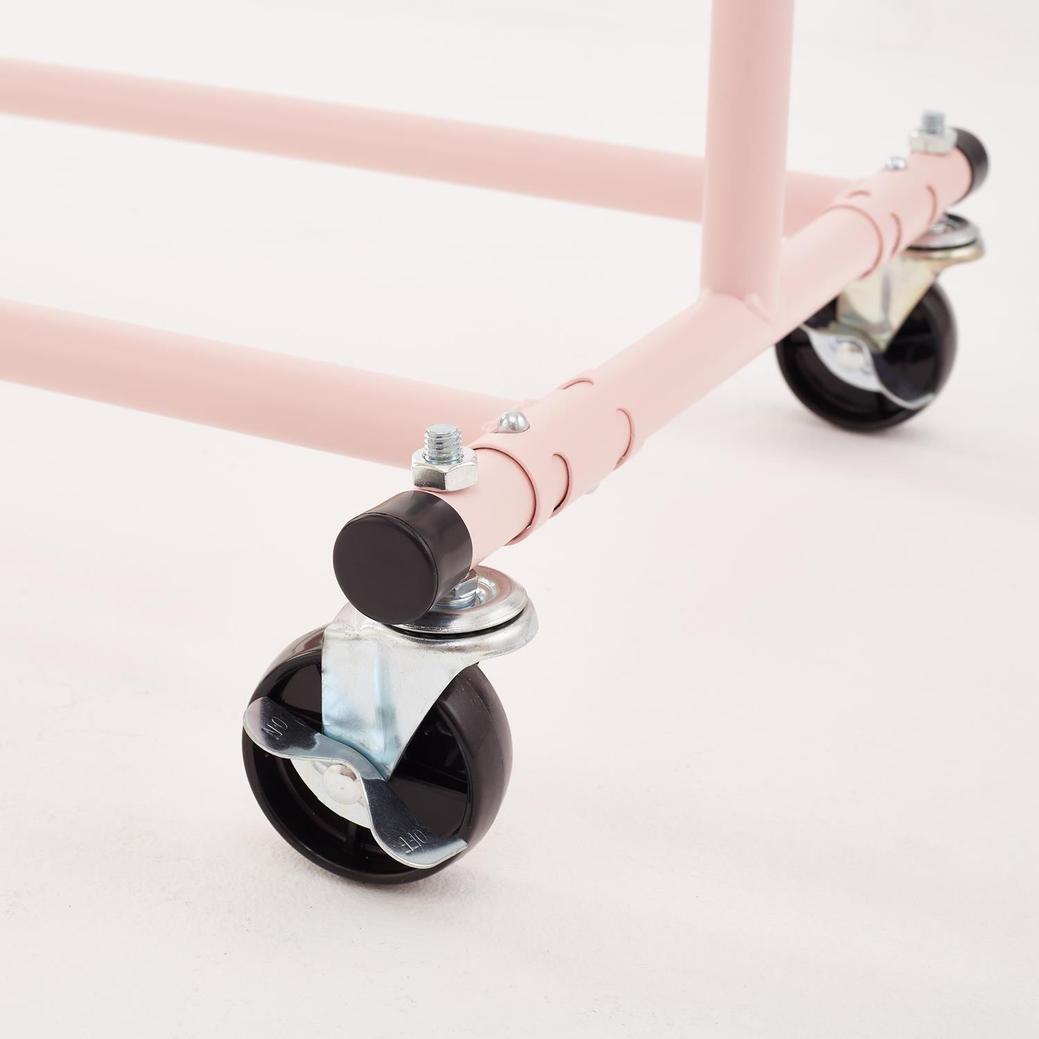 Pink - House of Home - Pink  Heavy Duty Clothes rail - 7