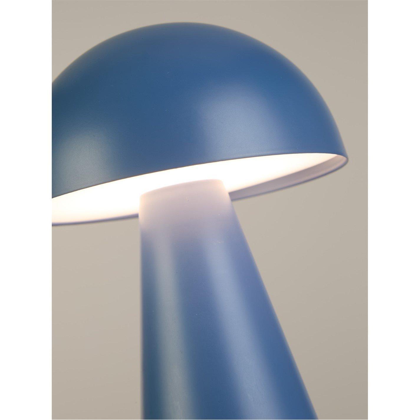 Denim - Lighting Collection - Rechargable Denim Dome Table Lamp - 3
