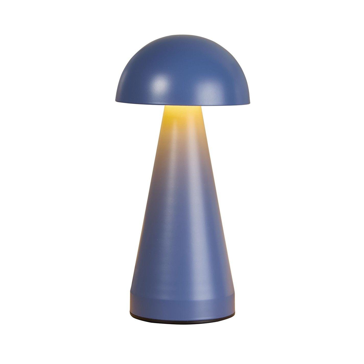 Denim - Lighting Collection - Rechargable Denim Dome Table Lamp - 4