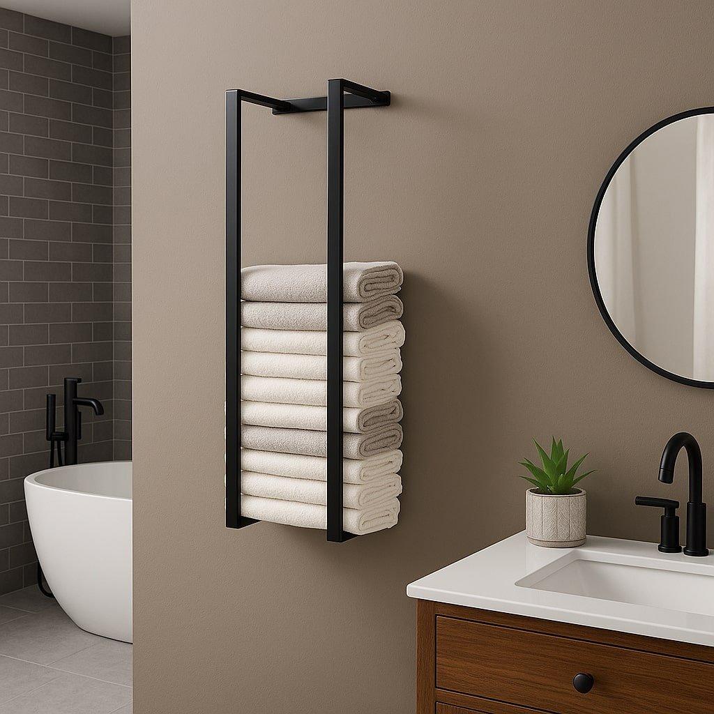 House Of Home  Towel Holders Size:20*40*75Cm - Black - 75x40x20