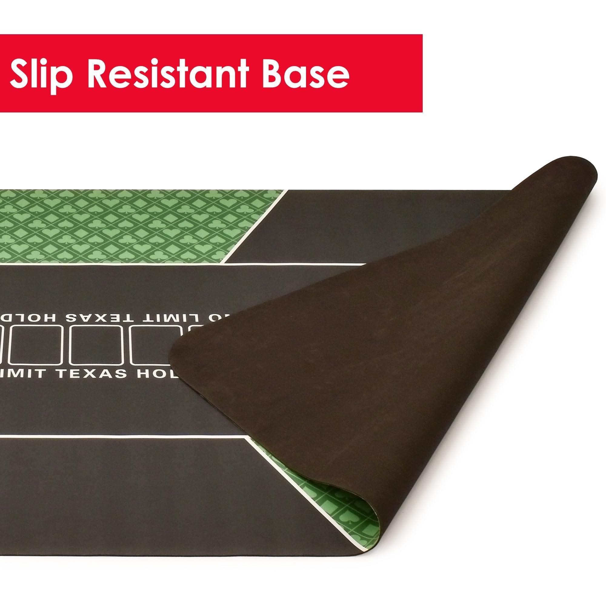 Black & Green - Planet Direct - M.Y Professional Poker Mat 180cm x 90cm - 2