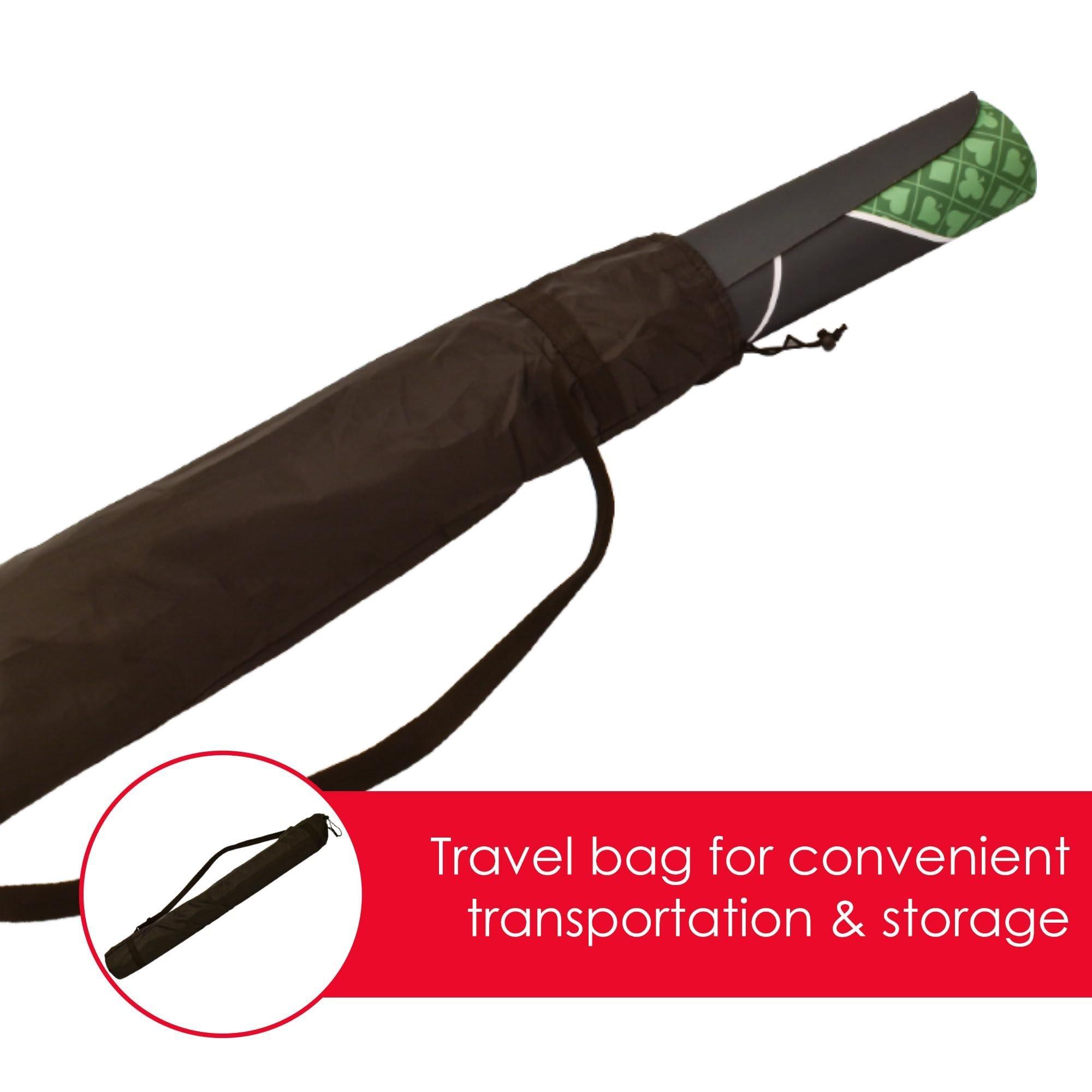 Black & Green - Planet Direct - M.Y Professional Poker Mat 180cm x 90cm - 4