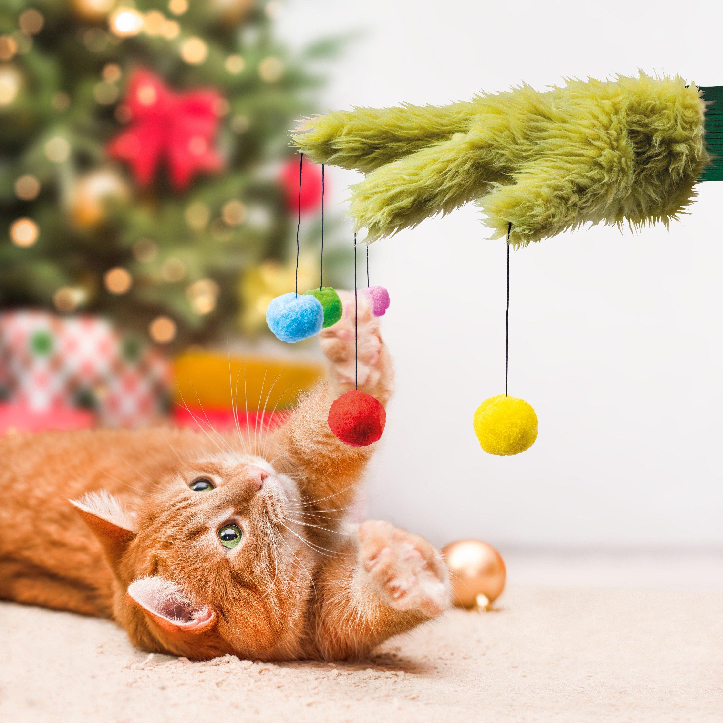 Multi - The Grinch - The Grinch Pom Pom Glove Cat Toy - 2