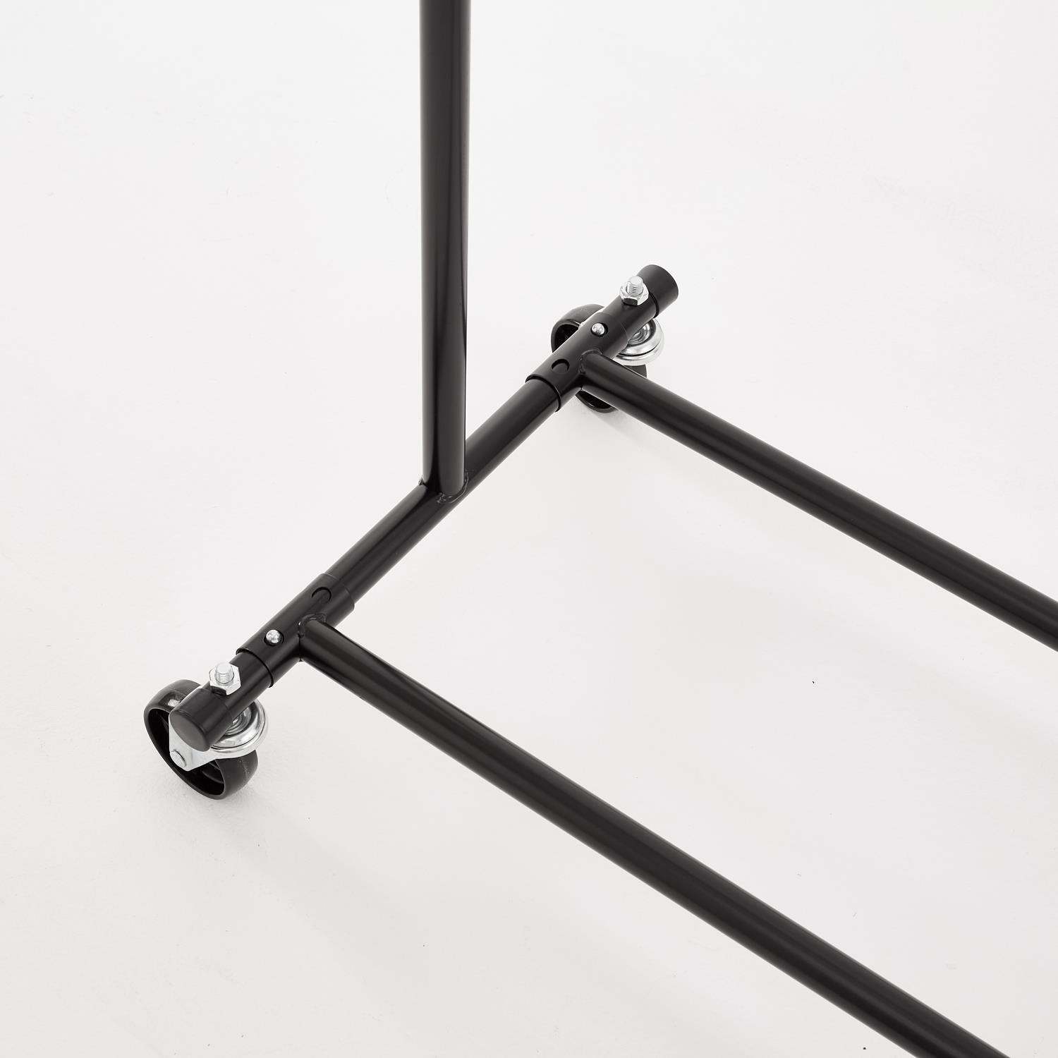 Black - House of Home - Black Heavy Duty Clothes rail Size - 6