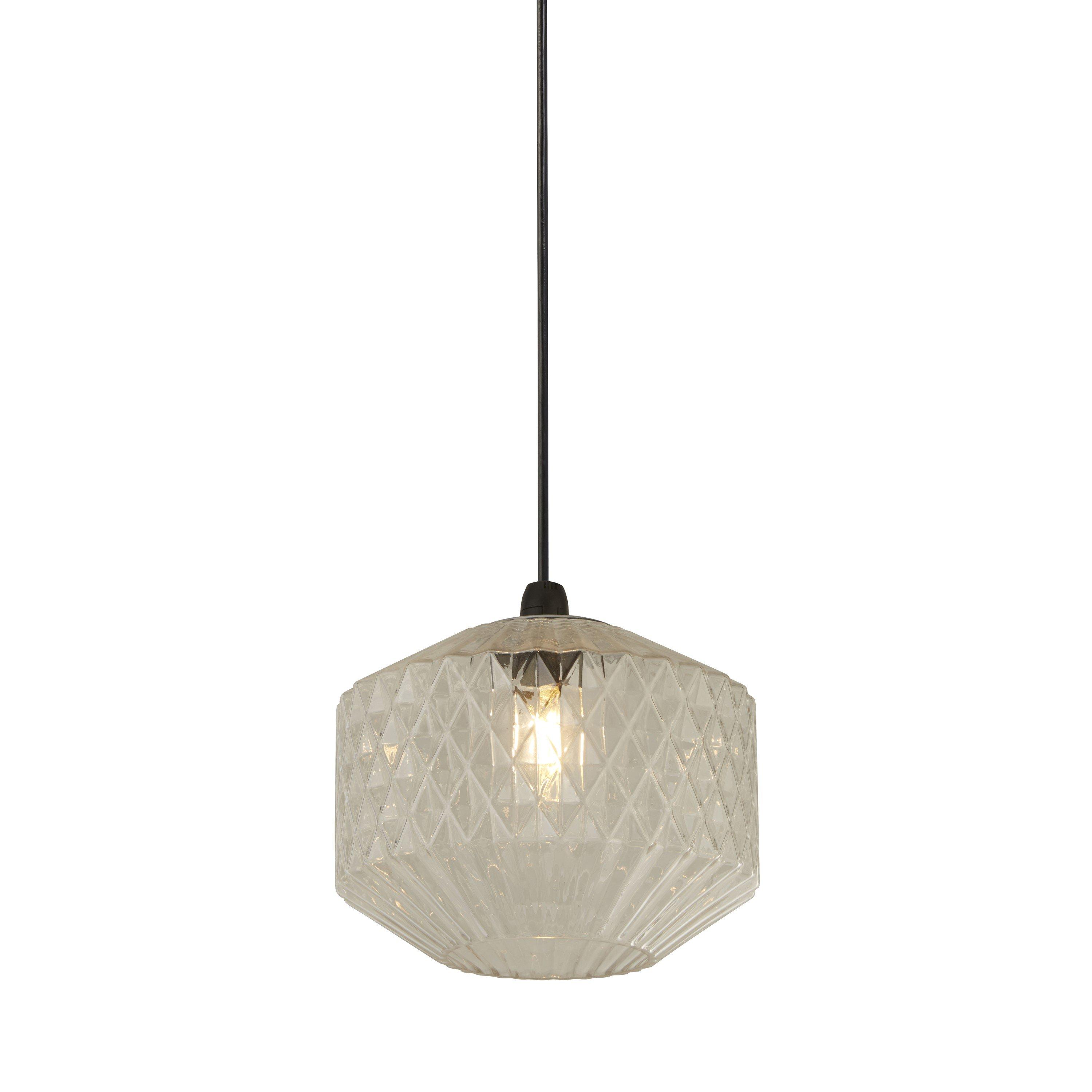 Clear - Lighting Collection - Clear Glass Pendant Shade - 2