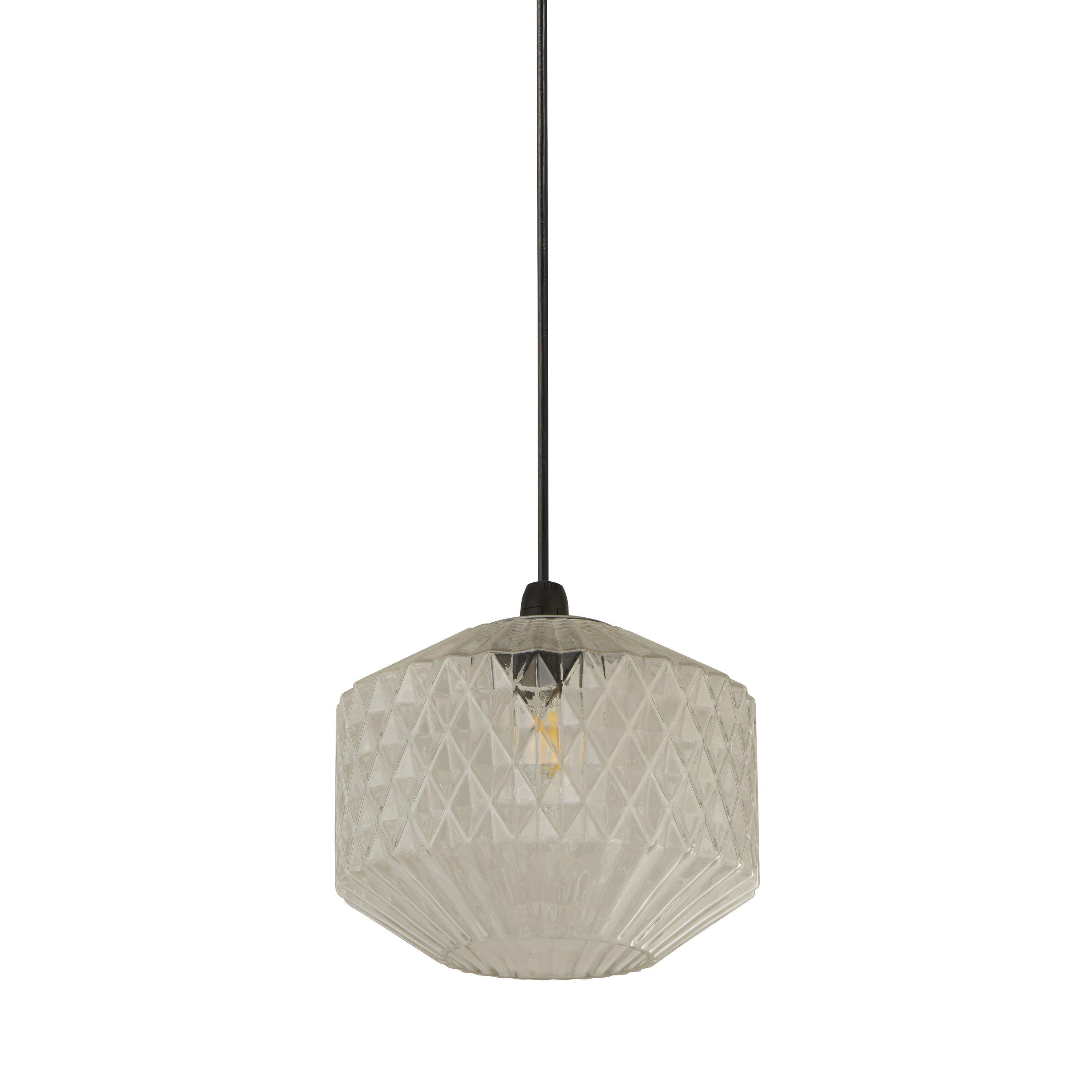 Clear - Lighting Collection - Clear Glass Pendant Shade - 3
