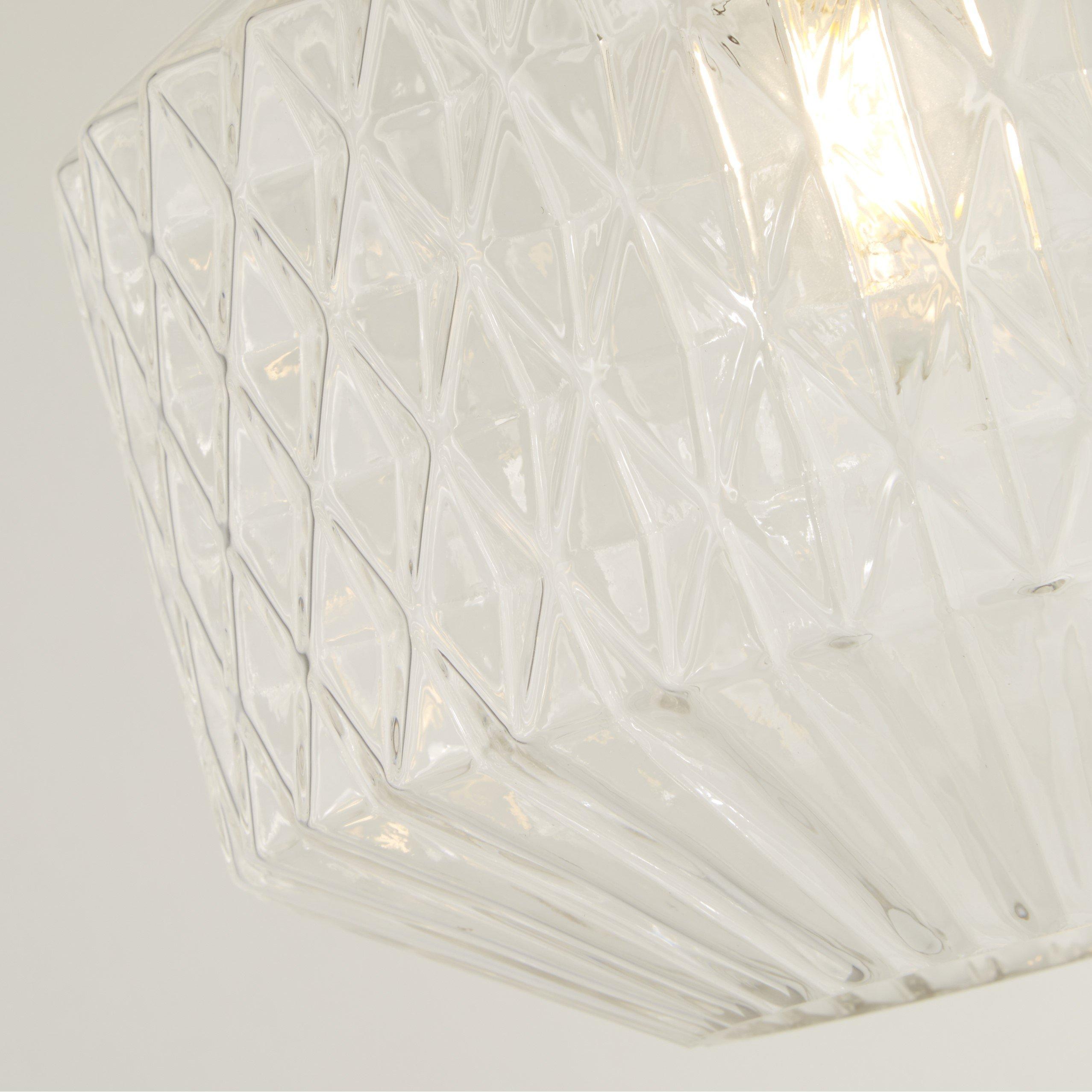 Clear - Lighting Collection - Clear Glass Pendant Shade - 4