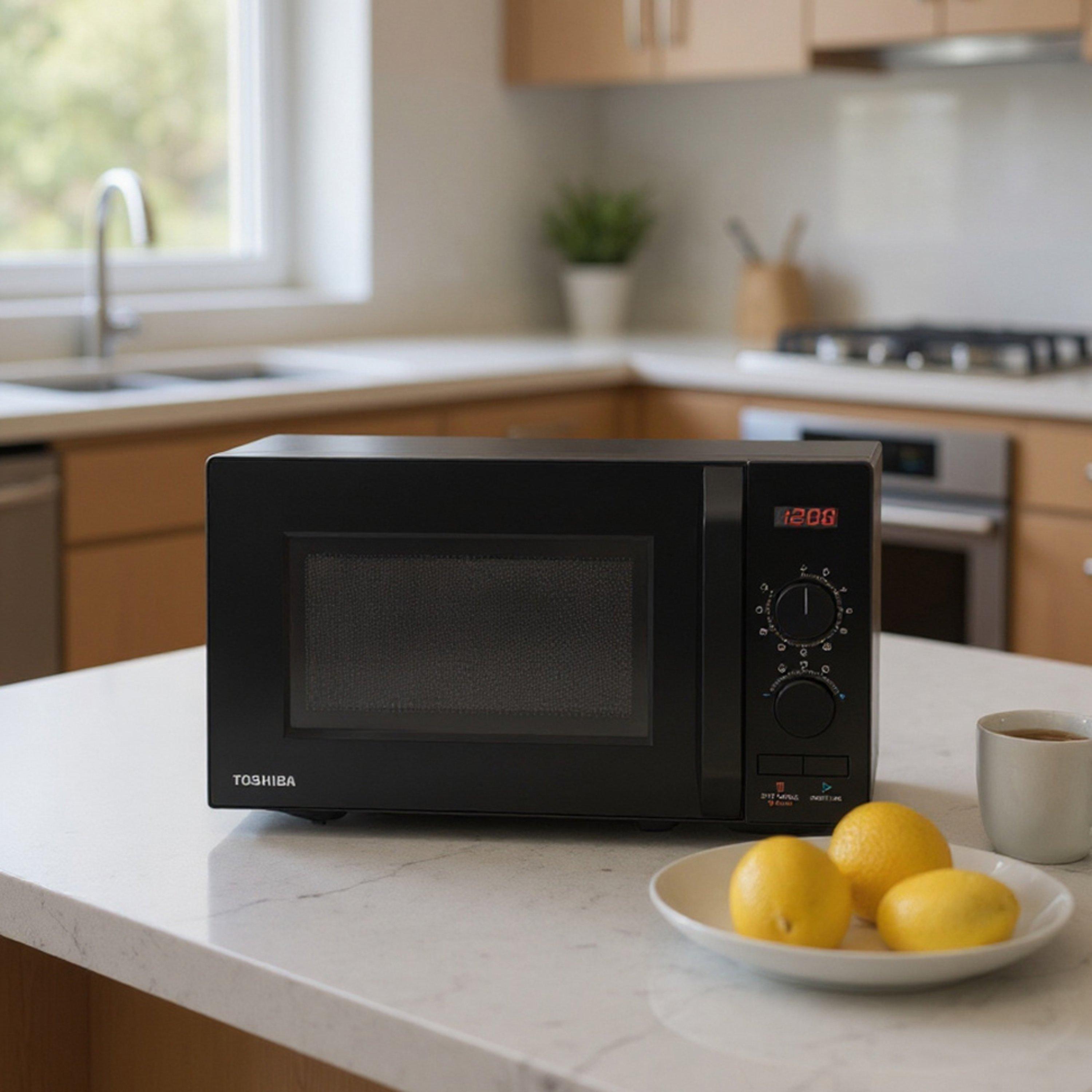 Black - Toshiba - 20L Microwave Oven with 8 Auto Menus - 1