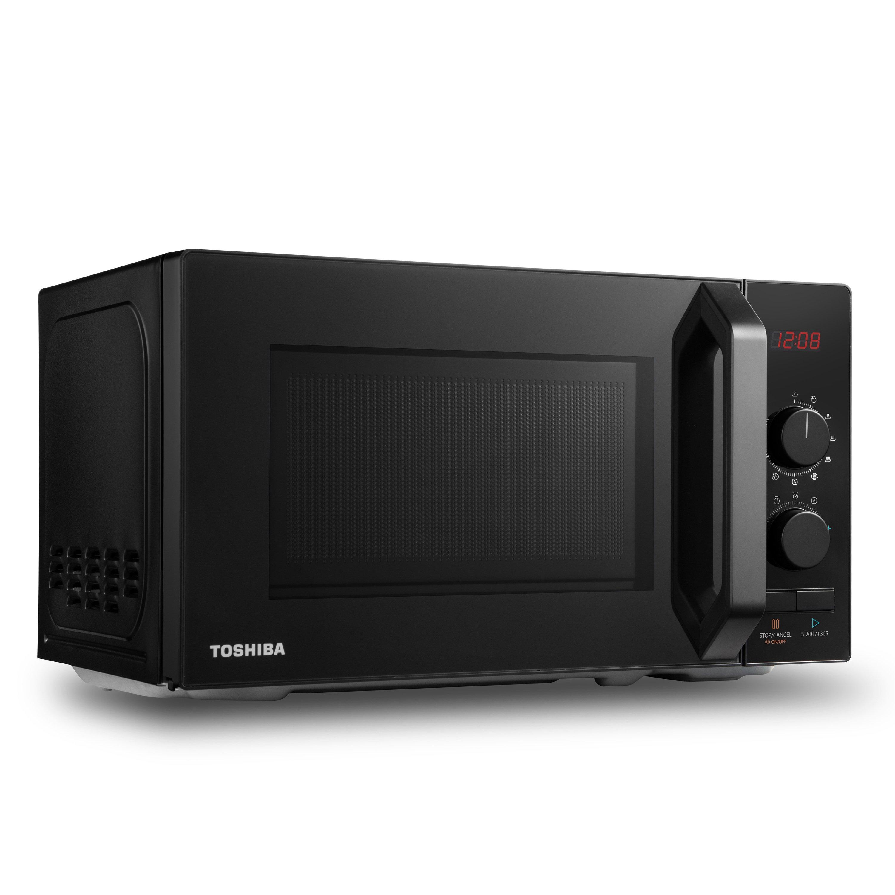 Black - Toshiba - 20L Microwave Oven with 8 Auto Menus - 4