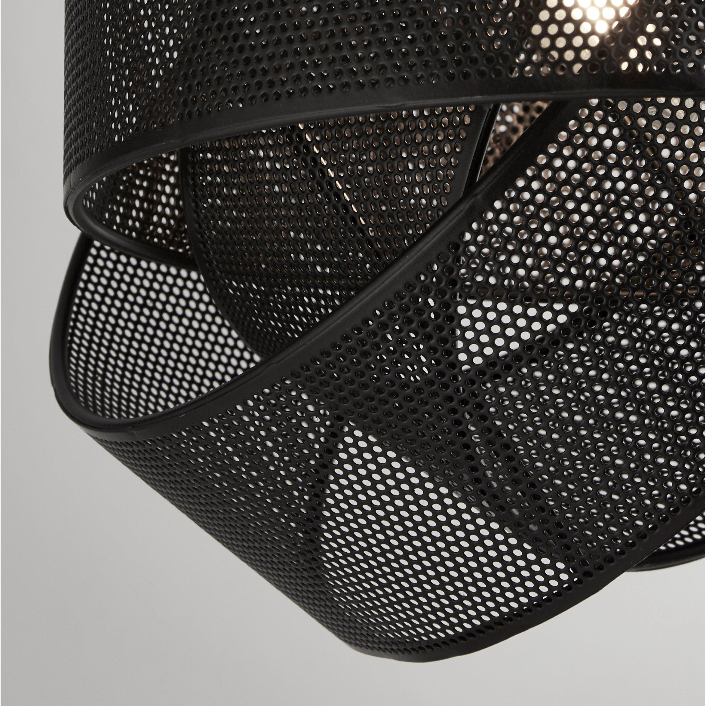 Black - Lighting Collection - Twisted Band Shade Black - 4