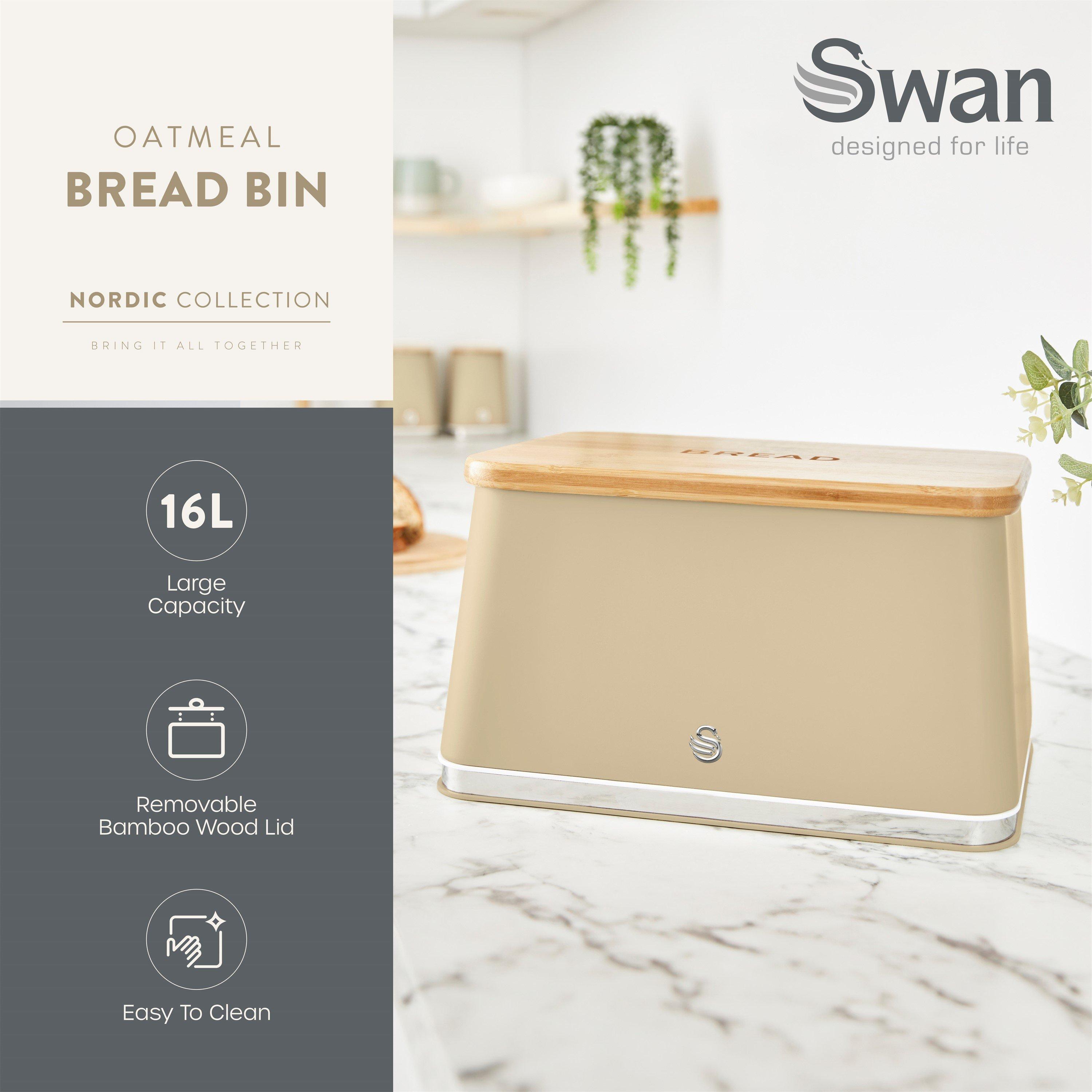 Oatmeal - Swan - Nordic Bread Bin - 2