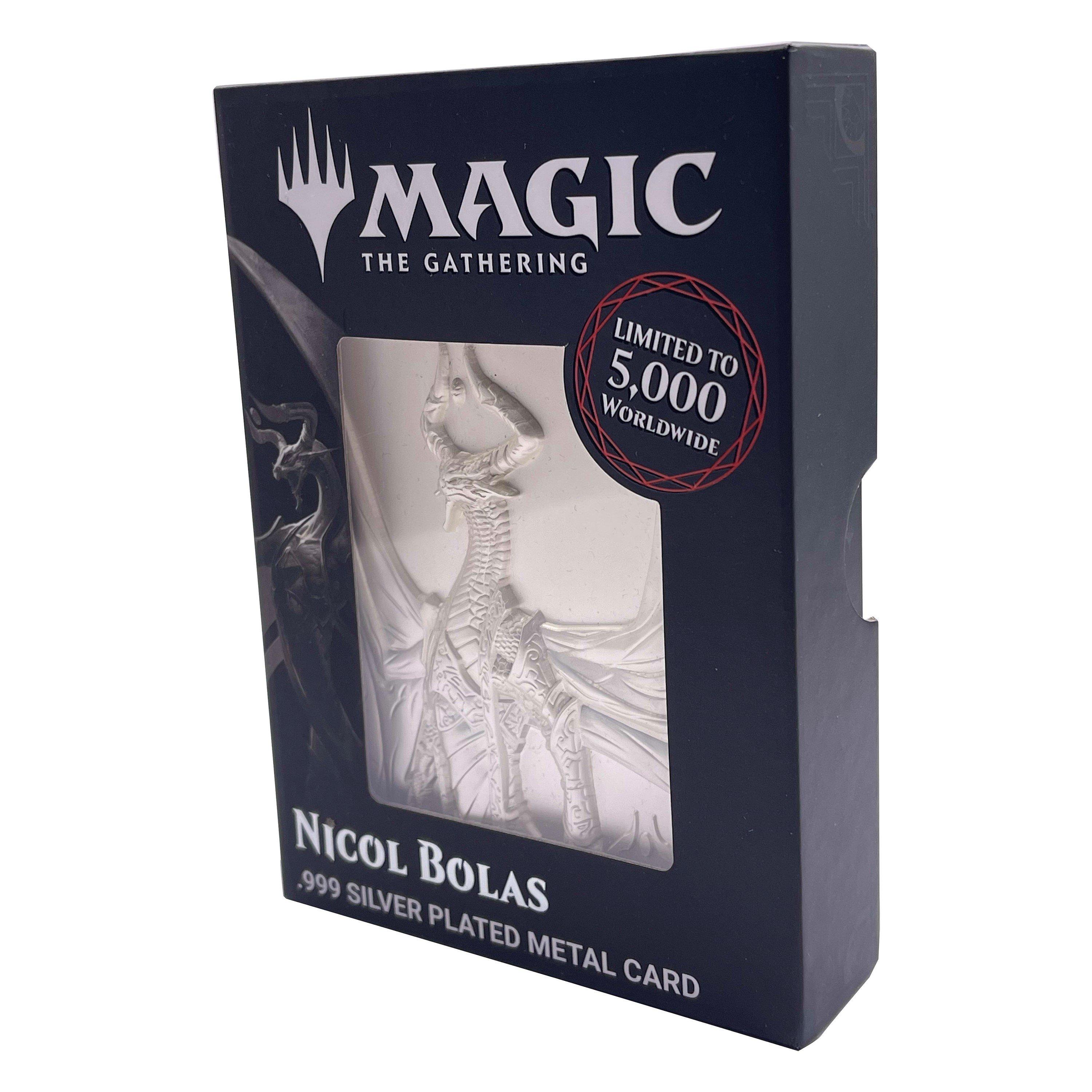 Marchandise - Magic the Gathering - MTG Silver Plated Nicol Bolas Metal Collectible - 12