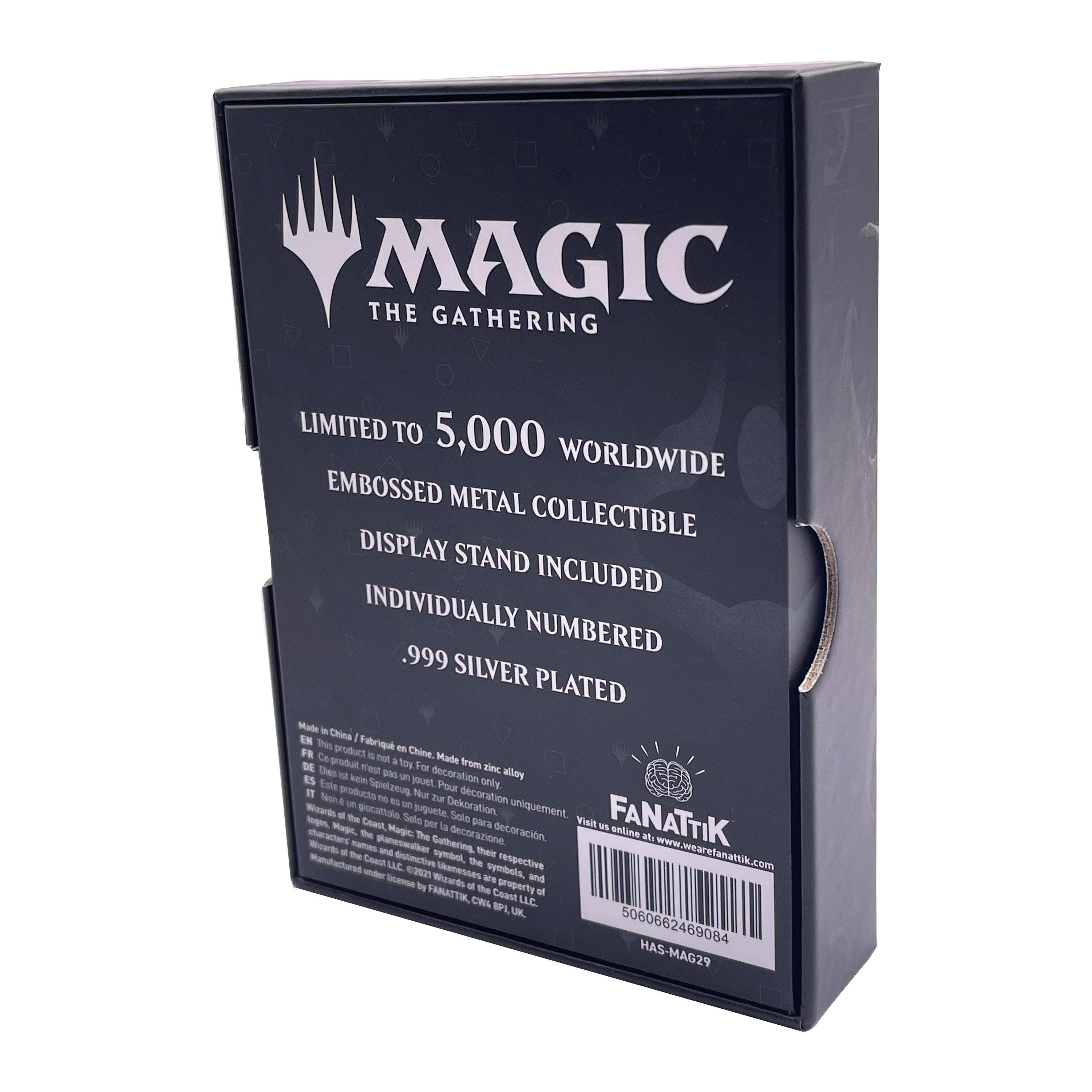 Marchandise - Magic the Gathering - MTG Silver Plated Nicol Bolas Metal Collectible - 14