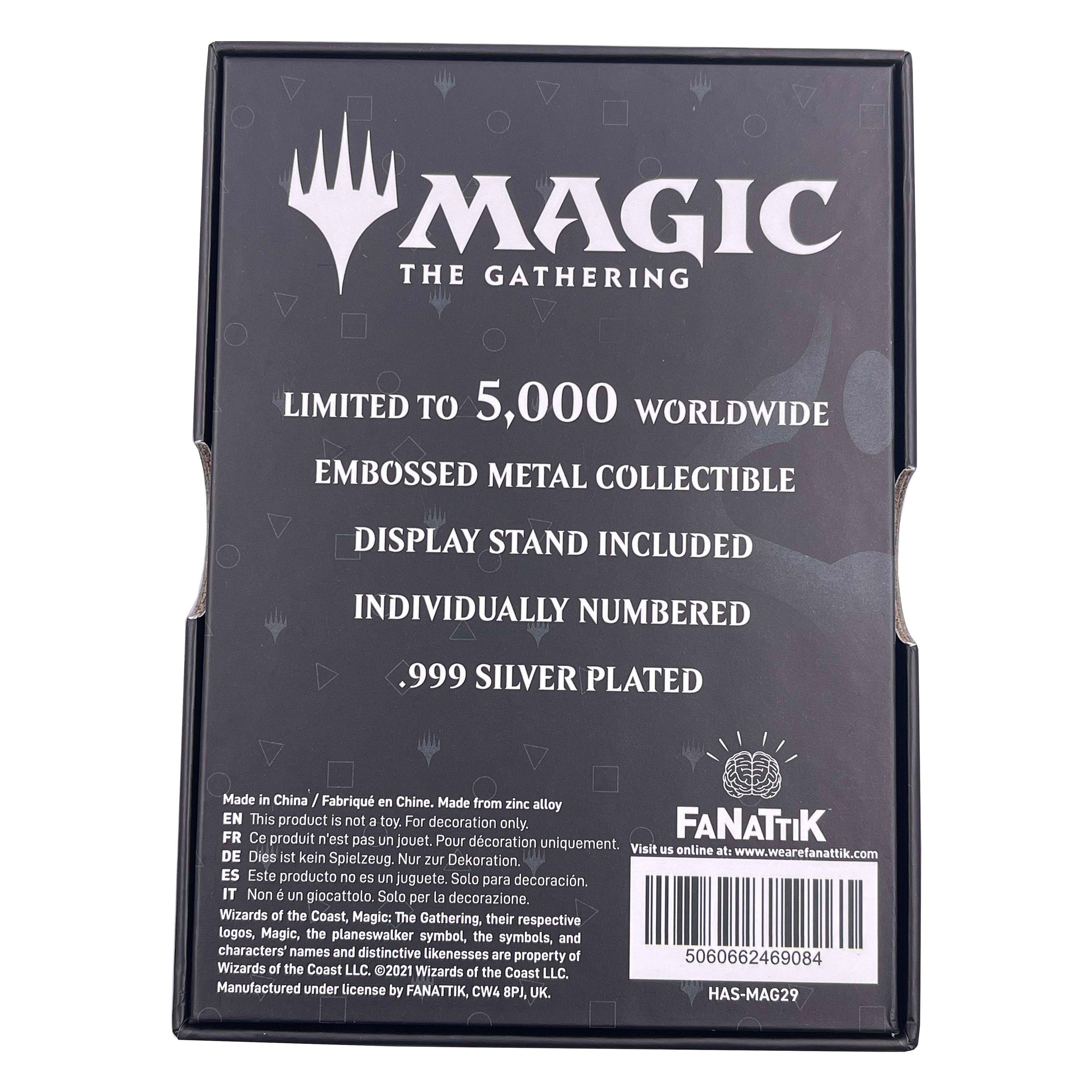 Marchandise - Magic the Gathering - MTG Silver Plated Nicol Bolas Metal Collectible - 15