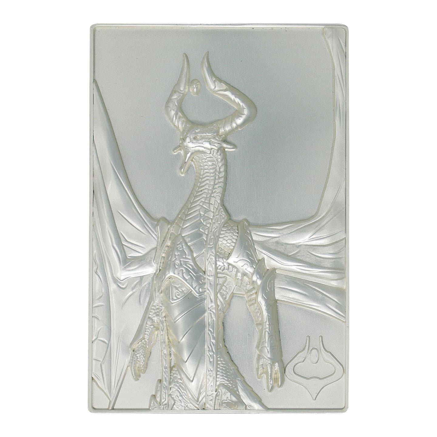 Marchandise - Magic the Gathering - MTG Silver Plated Nicol Bolas Metal Collectible - 3