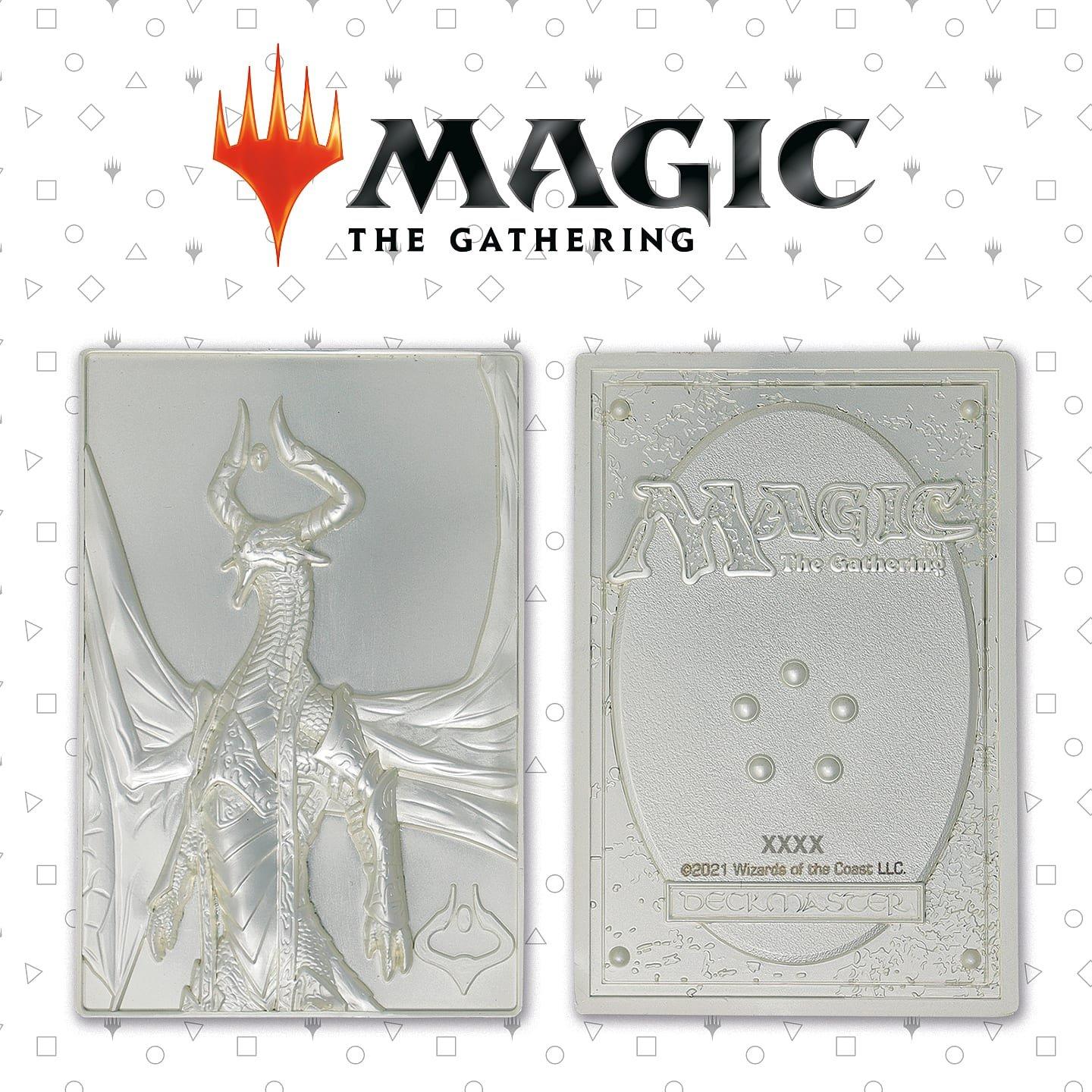 Marchandise - Magic the Gathering - MTG Silver Plated Nicol Bolas Metal Collectible - 10