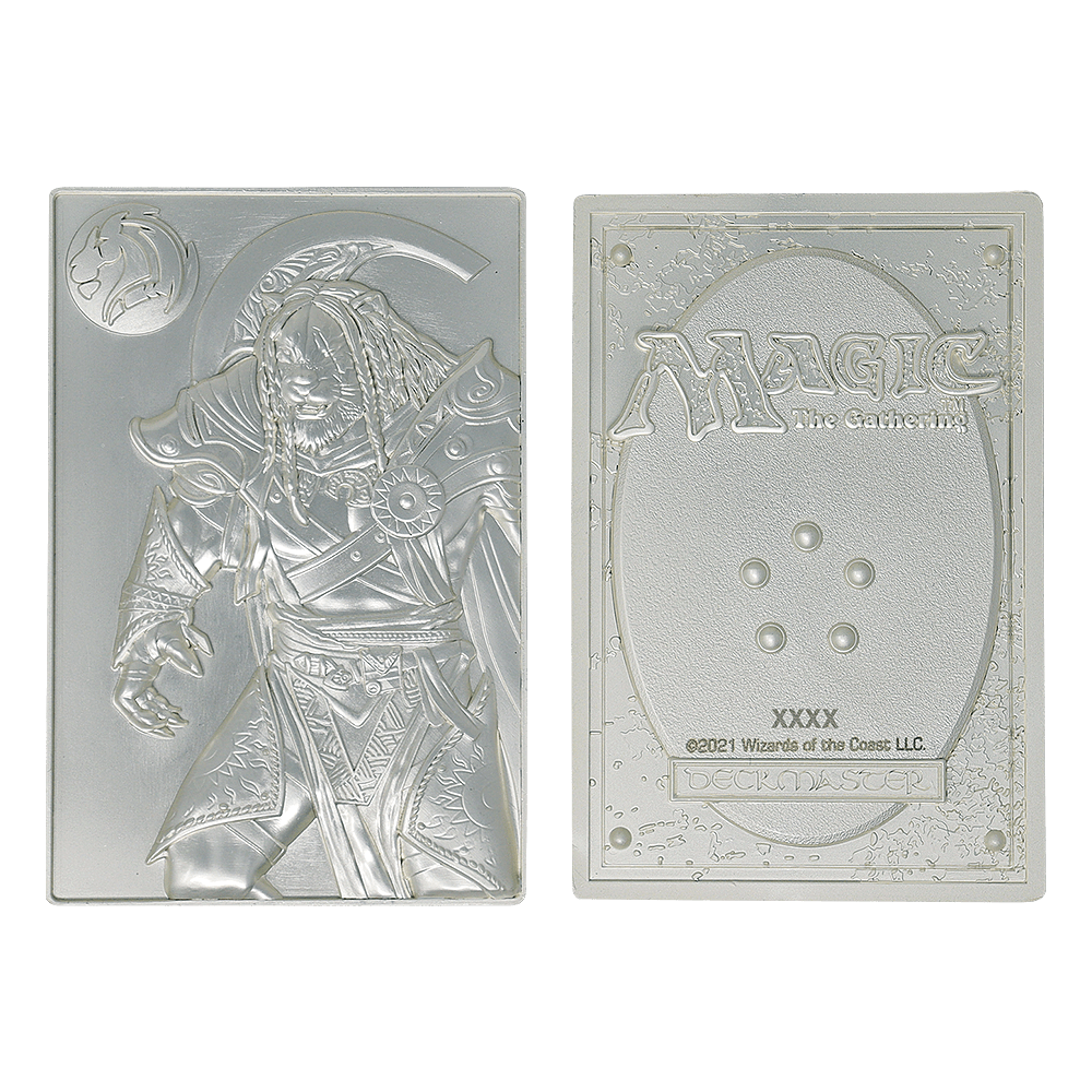 Merchandise - Magic the Gathering - MTG Silver Plated Ajani Goldmane Metal Collectible - 1