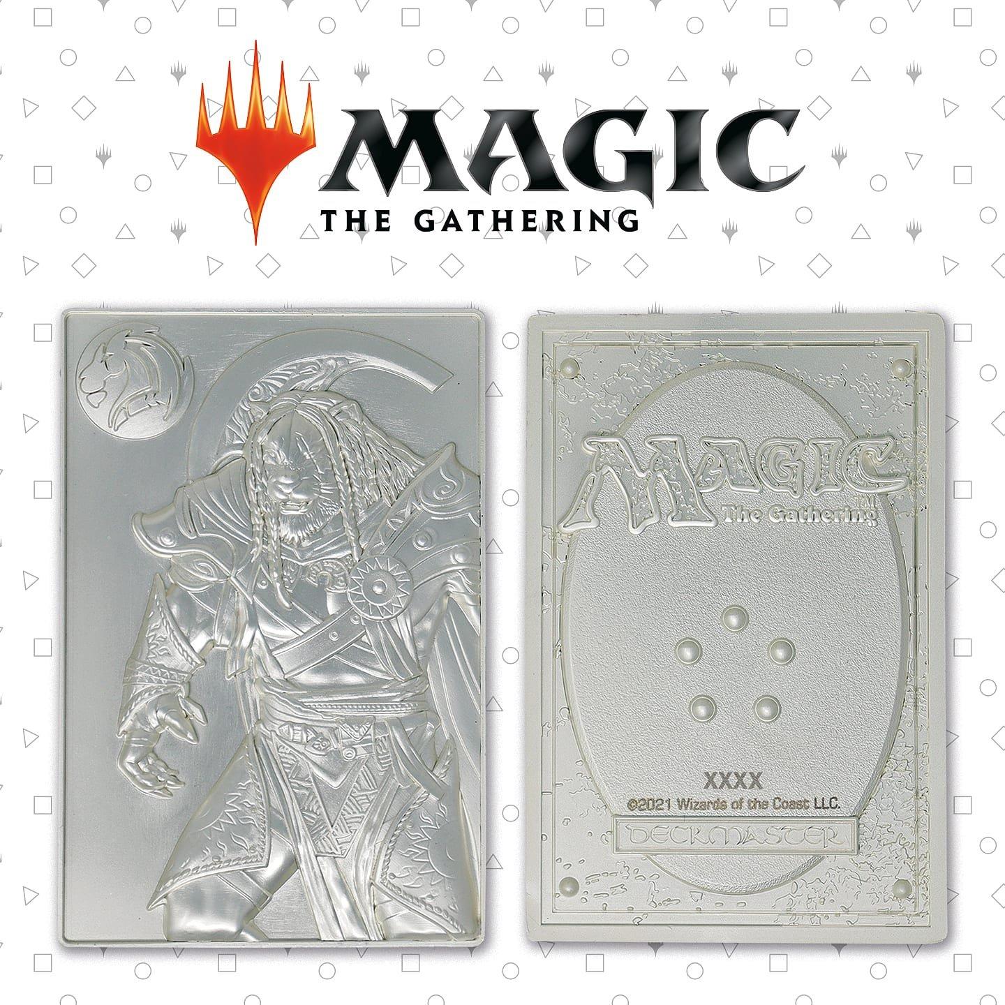 Merchandise - Magic the Gathering - MTG Silver Plated Ajani Goldmane Metal Collectible - 2