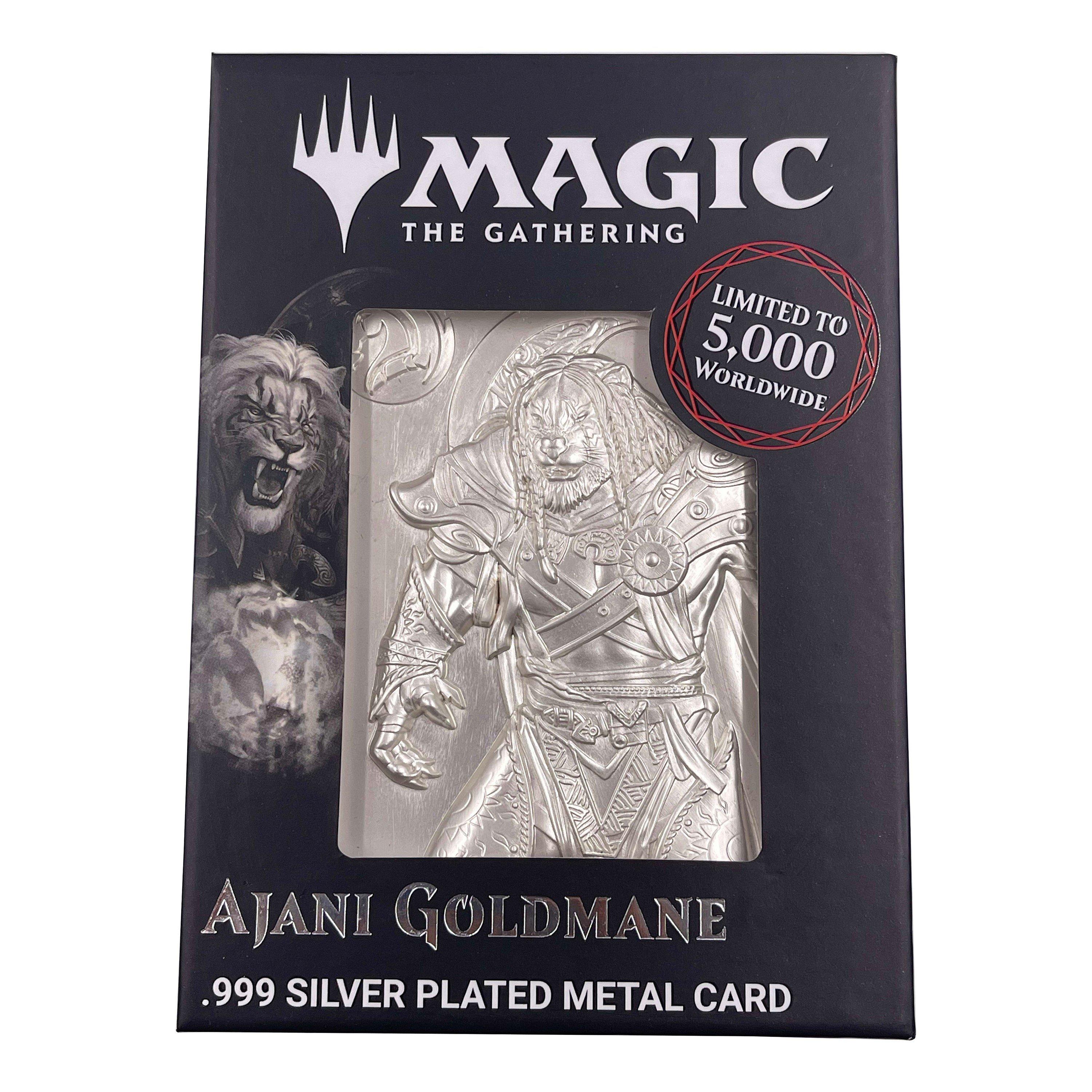 Merchandise - Magic the Gathering - MTG Silver Plated Ajani Goldmane Metal Collectible - 13