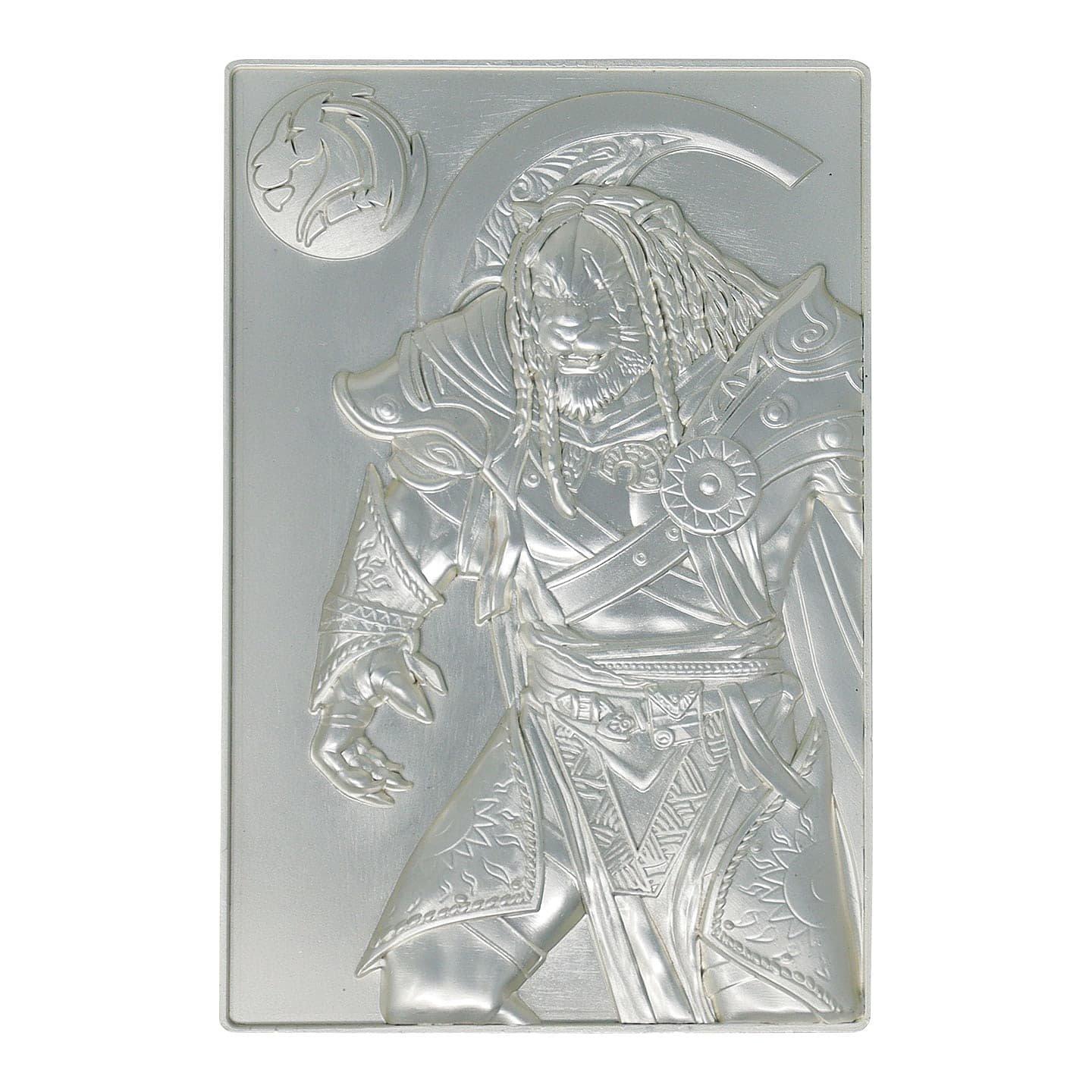 Merchandise - Magic the Gathering - MTG Silver Plated Ajani Goldmane Metal Collectible - 4