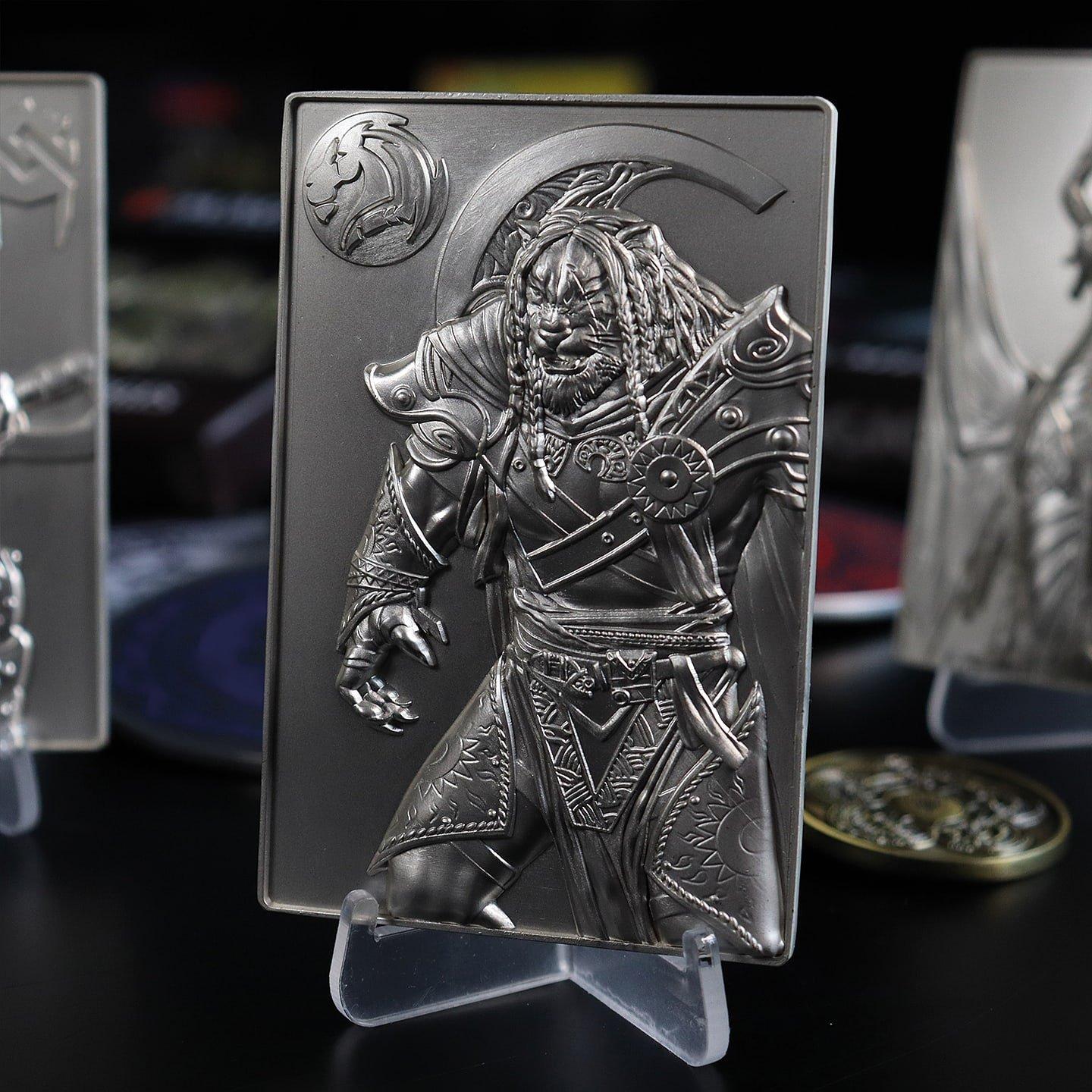 Merchandise - Magic the Gathering - MTG Silver Plated Ajani Goldmane Metal Collectible - 6