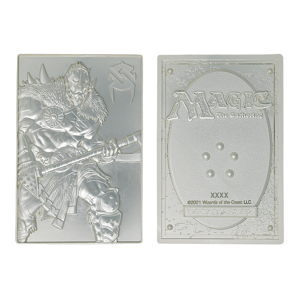 Mercadoria - Magic the Gathering - MTG Silver Plated Garruk Metal Collectible - 1
