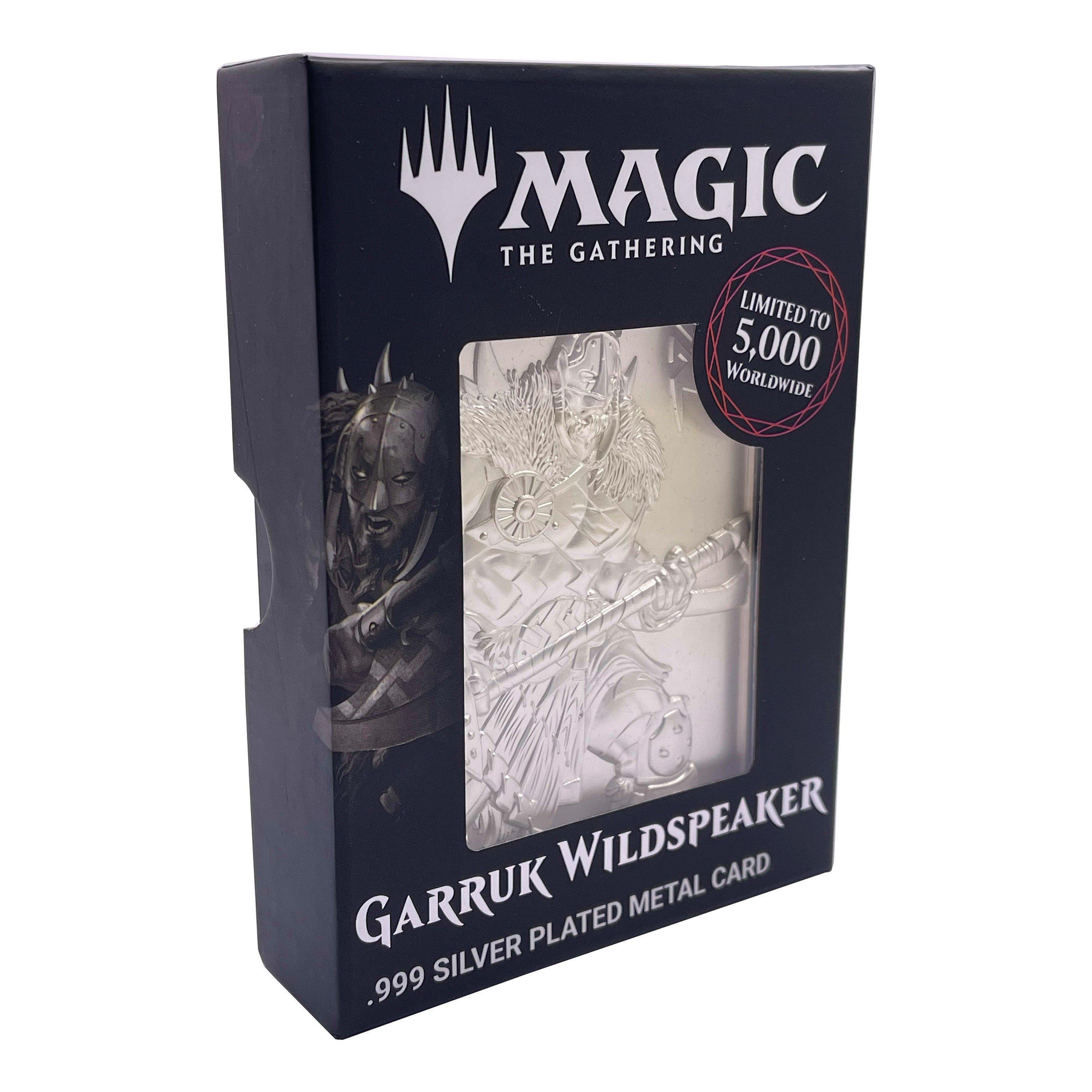 Mercadoria - Magic the Gathering - MTG Silver Plated Garruk Metal Collectible - 12