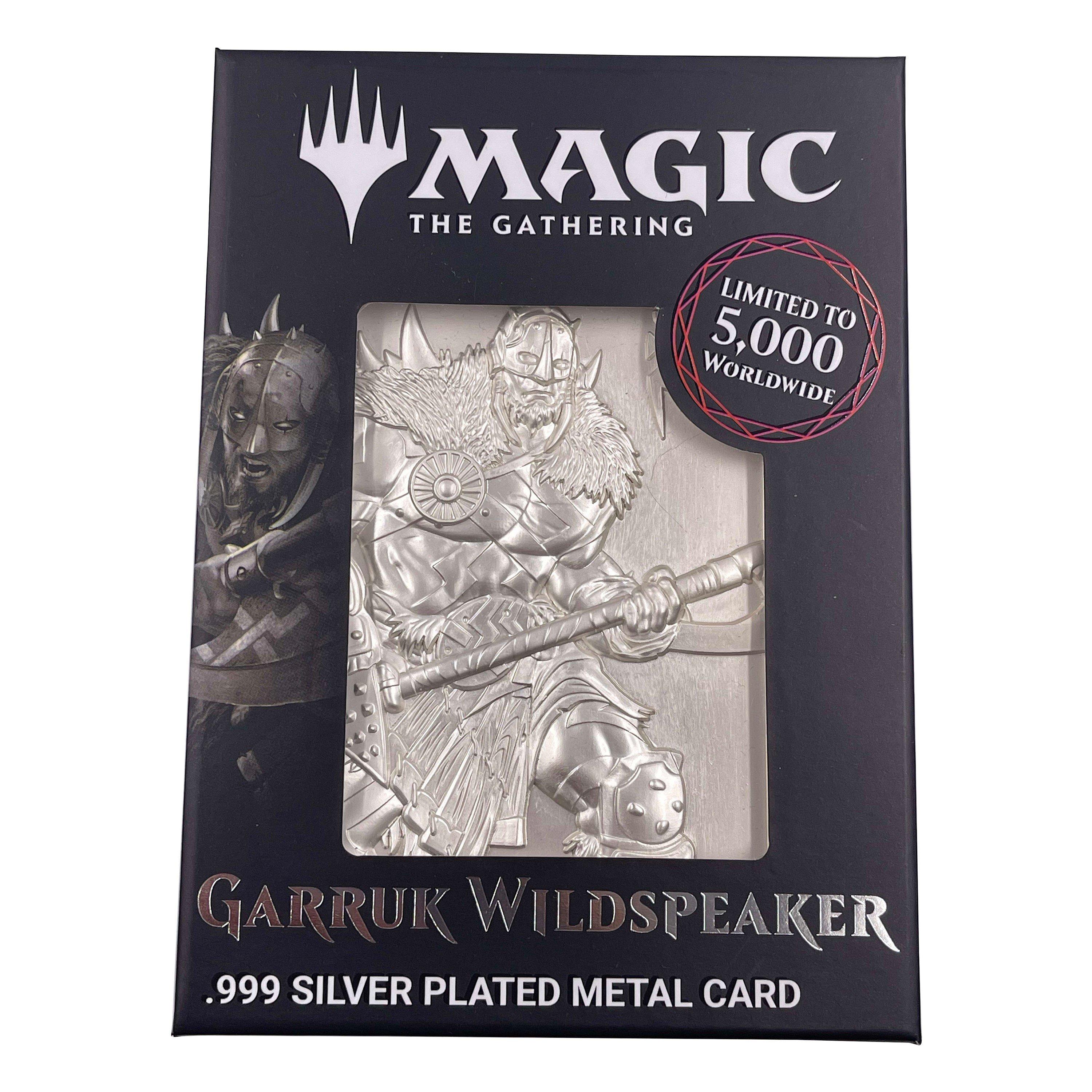 Mercadoria - Magic the Gathering - MTG Silver Plated Garruk Metal Collectible - 14
