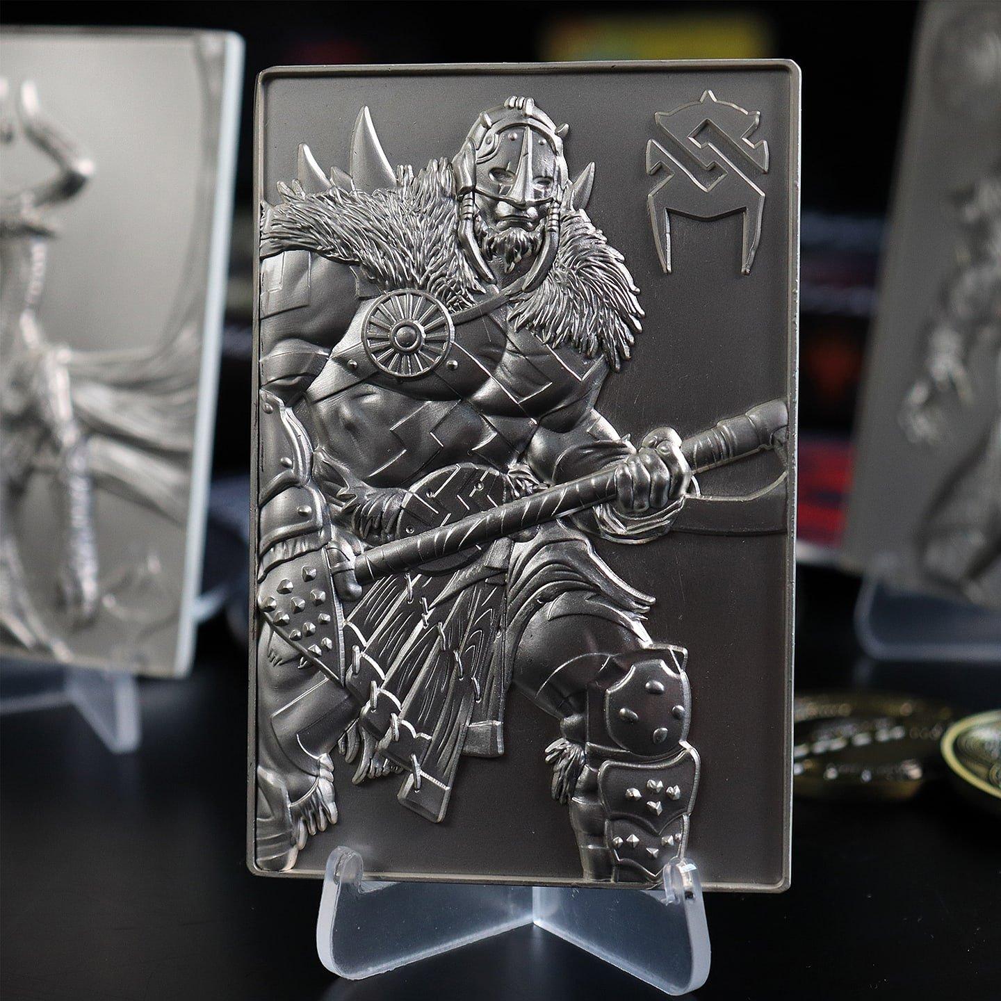 Mercadoria - Magic the Gathering - MTG Silver Plated Garruk Metal Collectible - 8