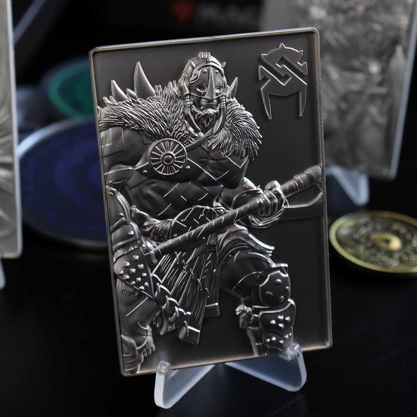 Mercadoria - Magic the Gathering - MTG Silver Plated Garruk Metal Collectible - 9