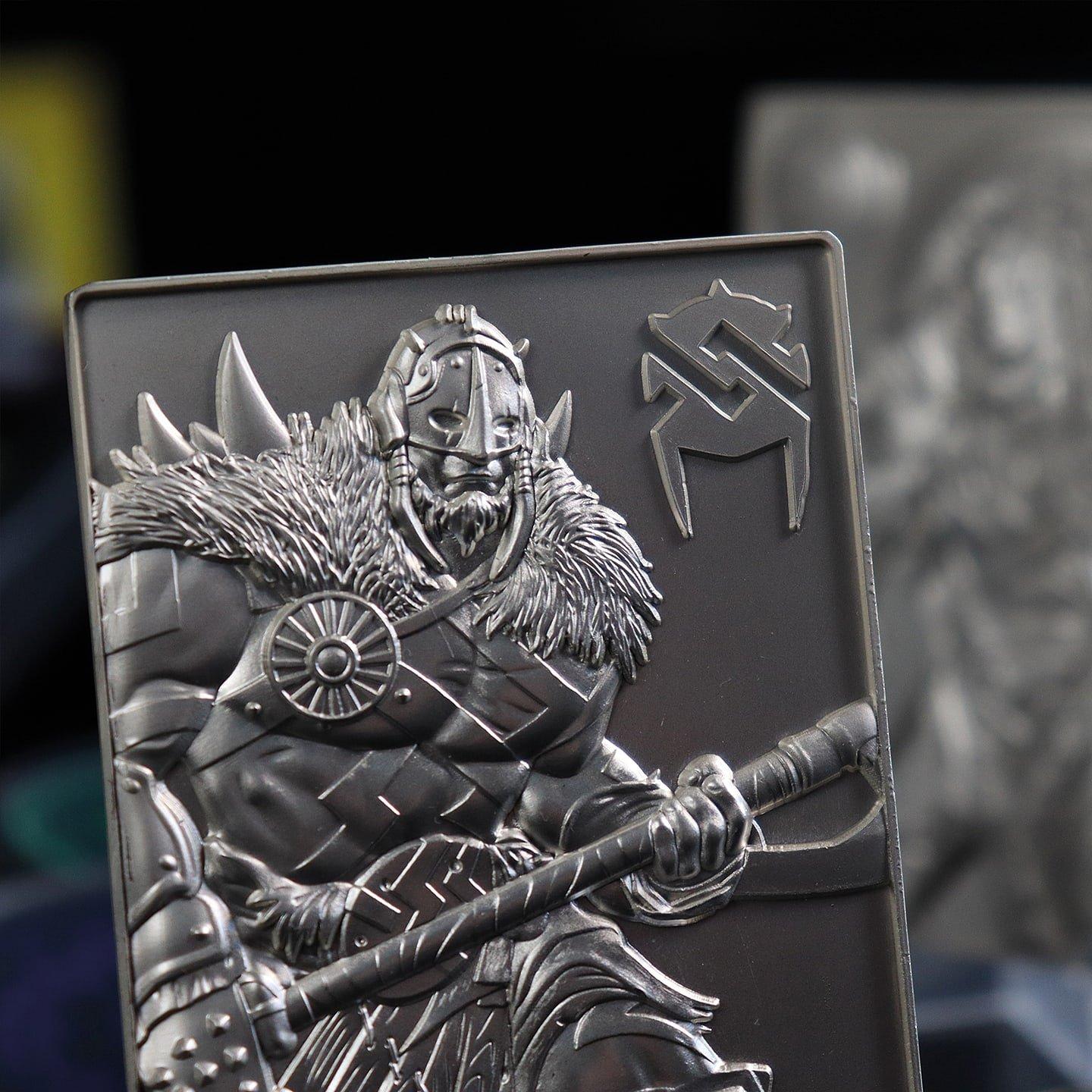 Mercadoria - Magic the Gathering - MTG Silver Plated Garruk Metal Collectible - 10