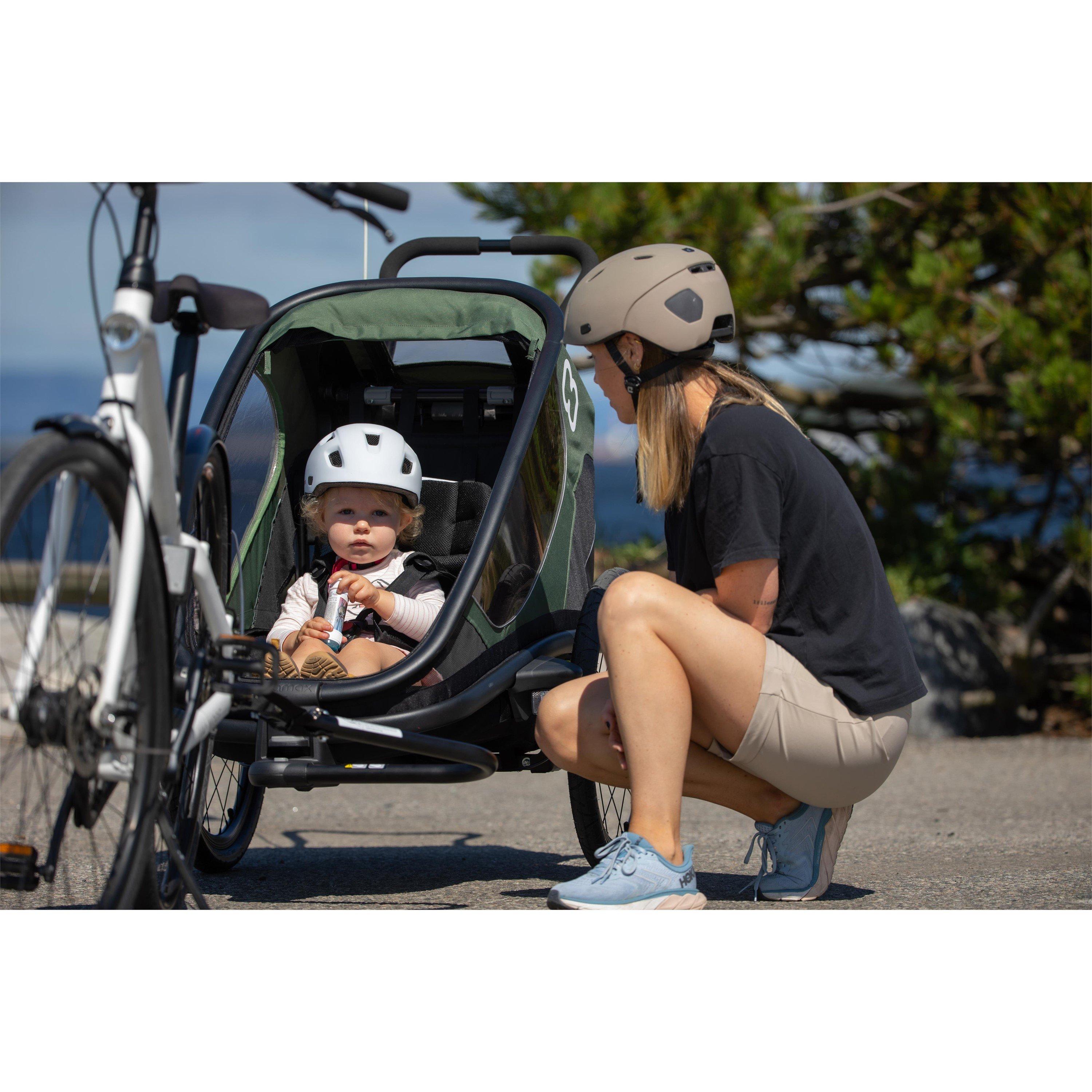 Green/Black - Hamax - Outback One Child Bike Trailer - 14