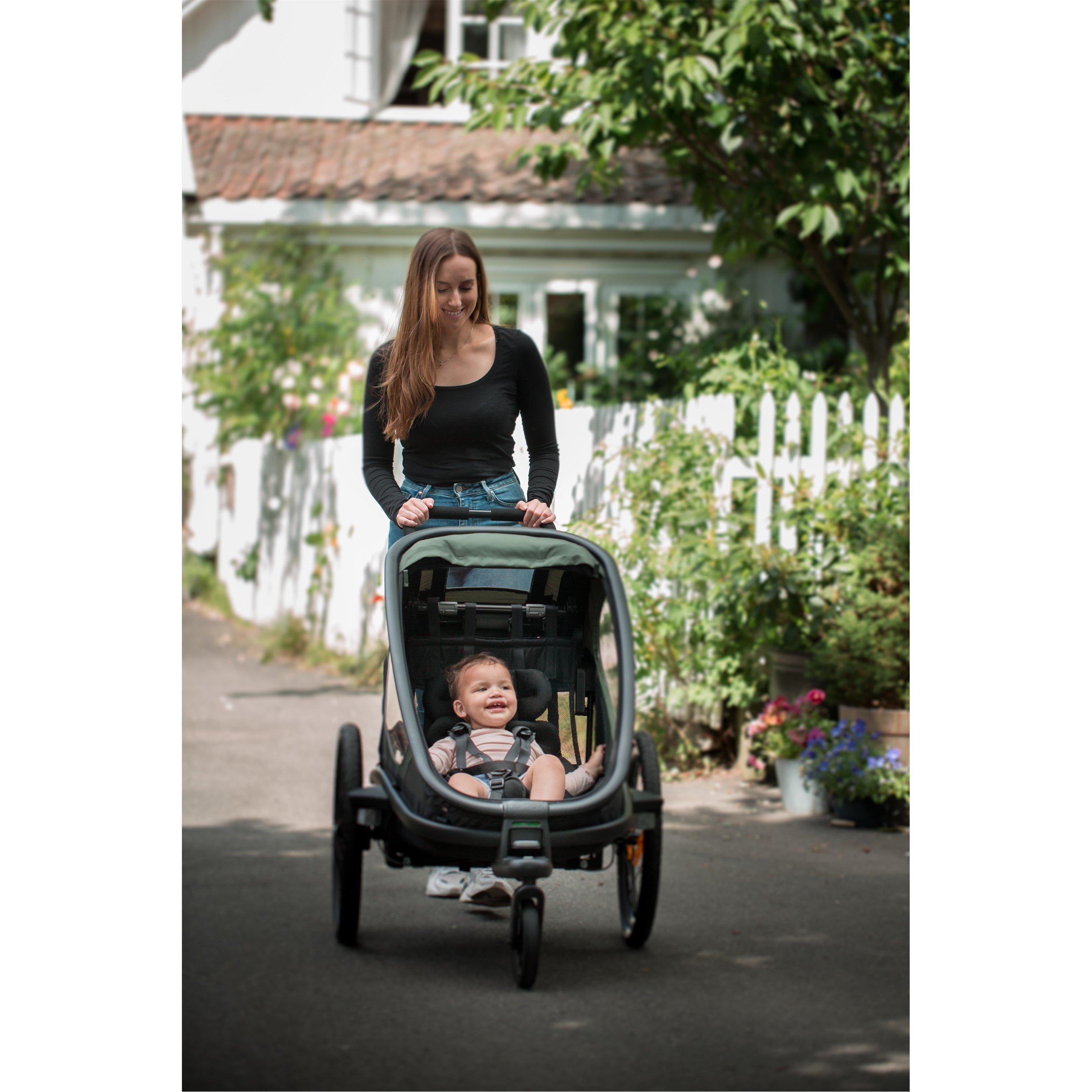 Green/Black - Hamax - Outback One Child Bike Trailer - 15