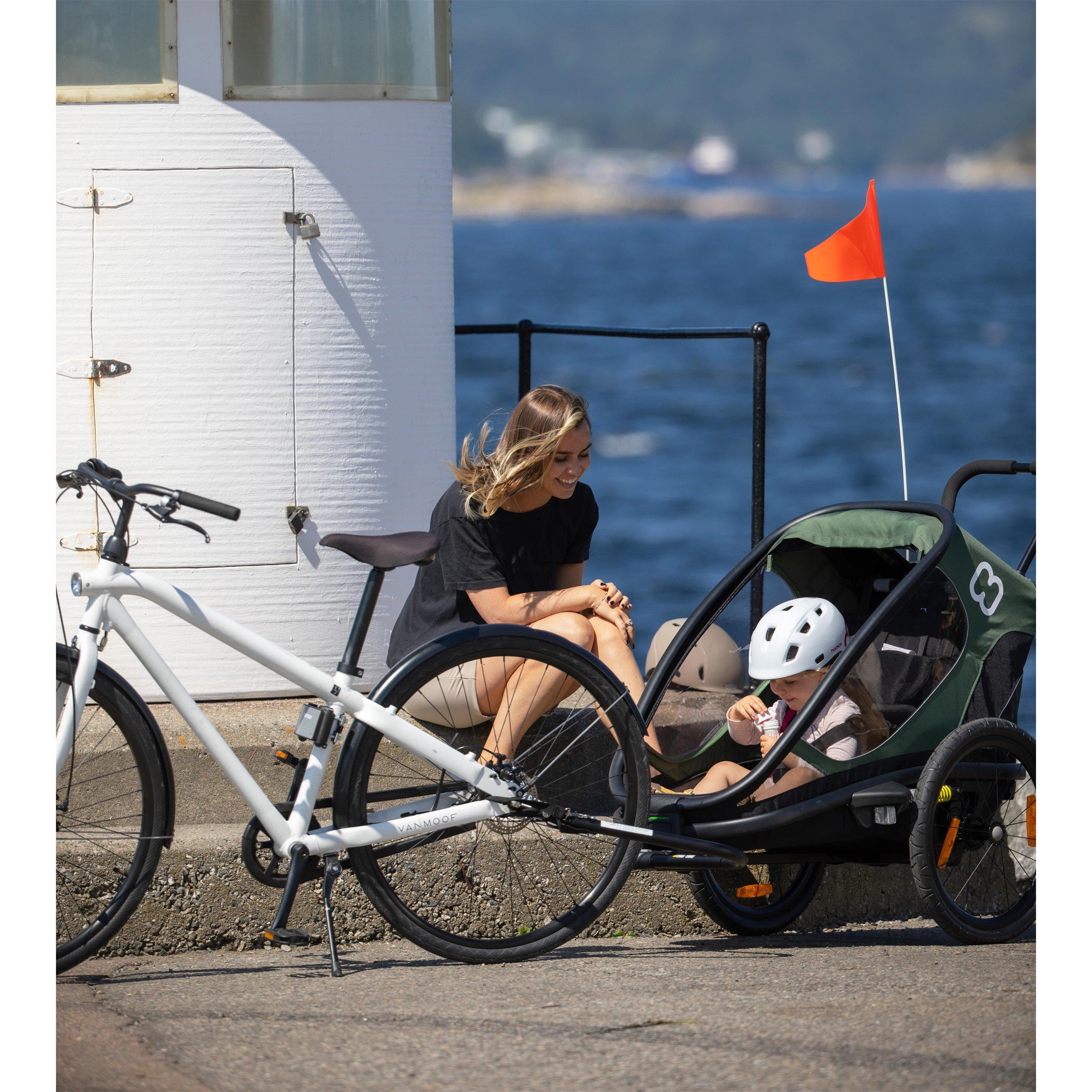 Green/Black - Hamax - Outback One Child Bike Trailer - 16