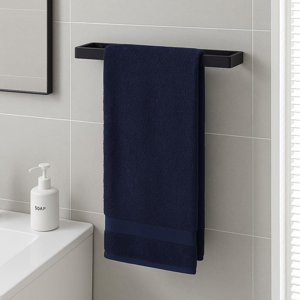 House of Home Towel Rail Black rectangle black 3 sizes